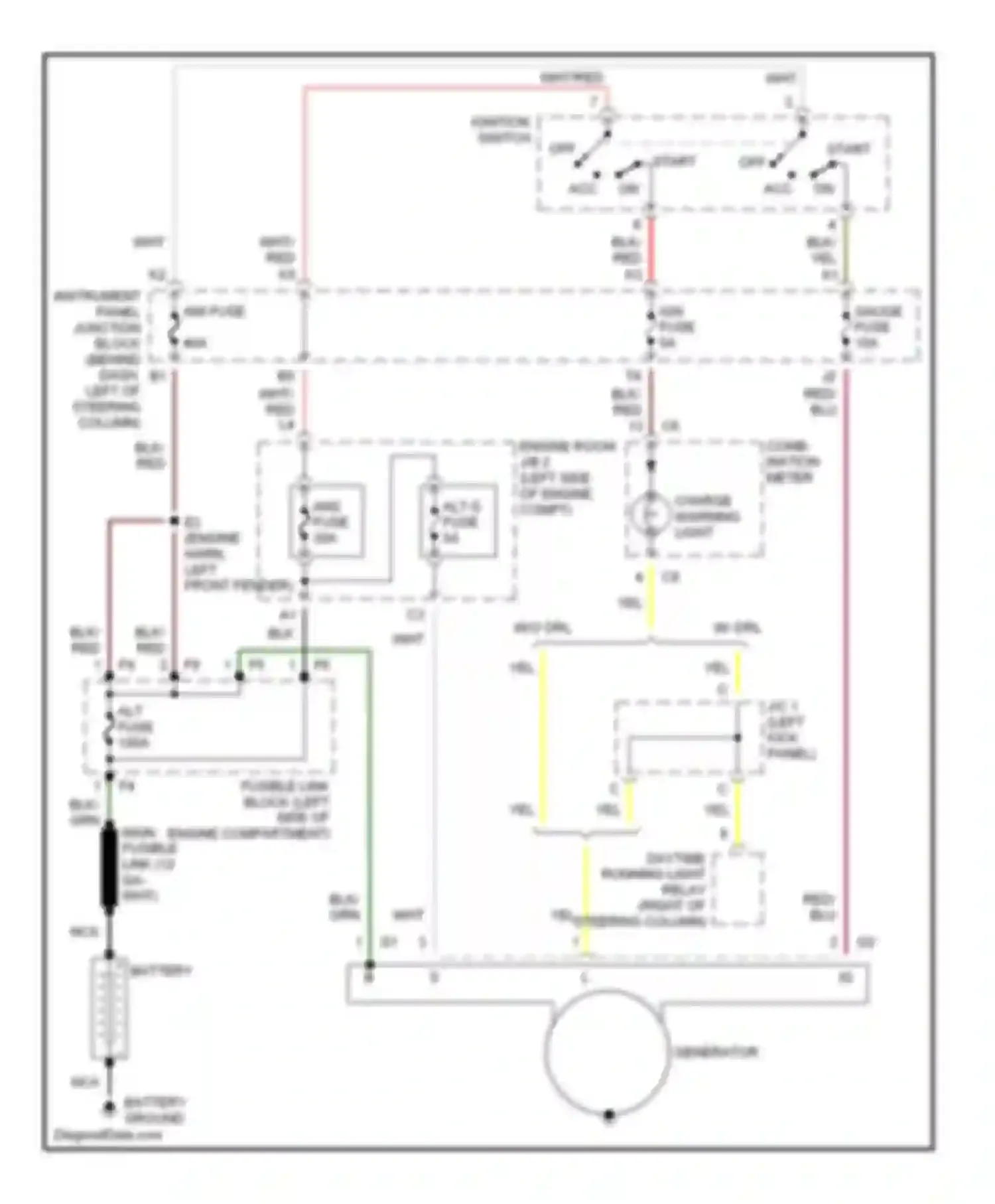 Camry Toyota XV20 (1994-2002): 2.2l, charging circuit