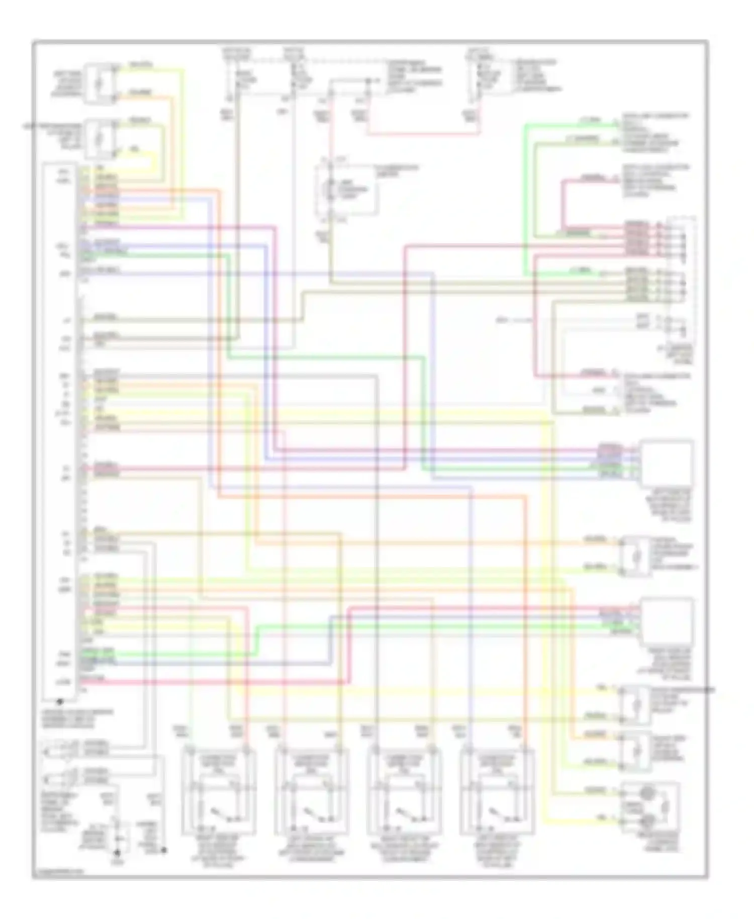 Camry Toyota XV20 (1994-2002): Supplemental restraint circuit