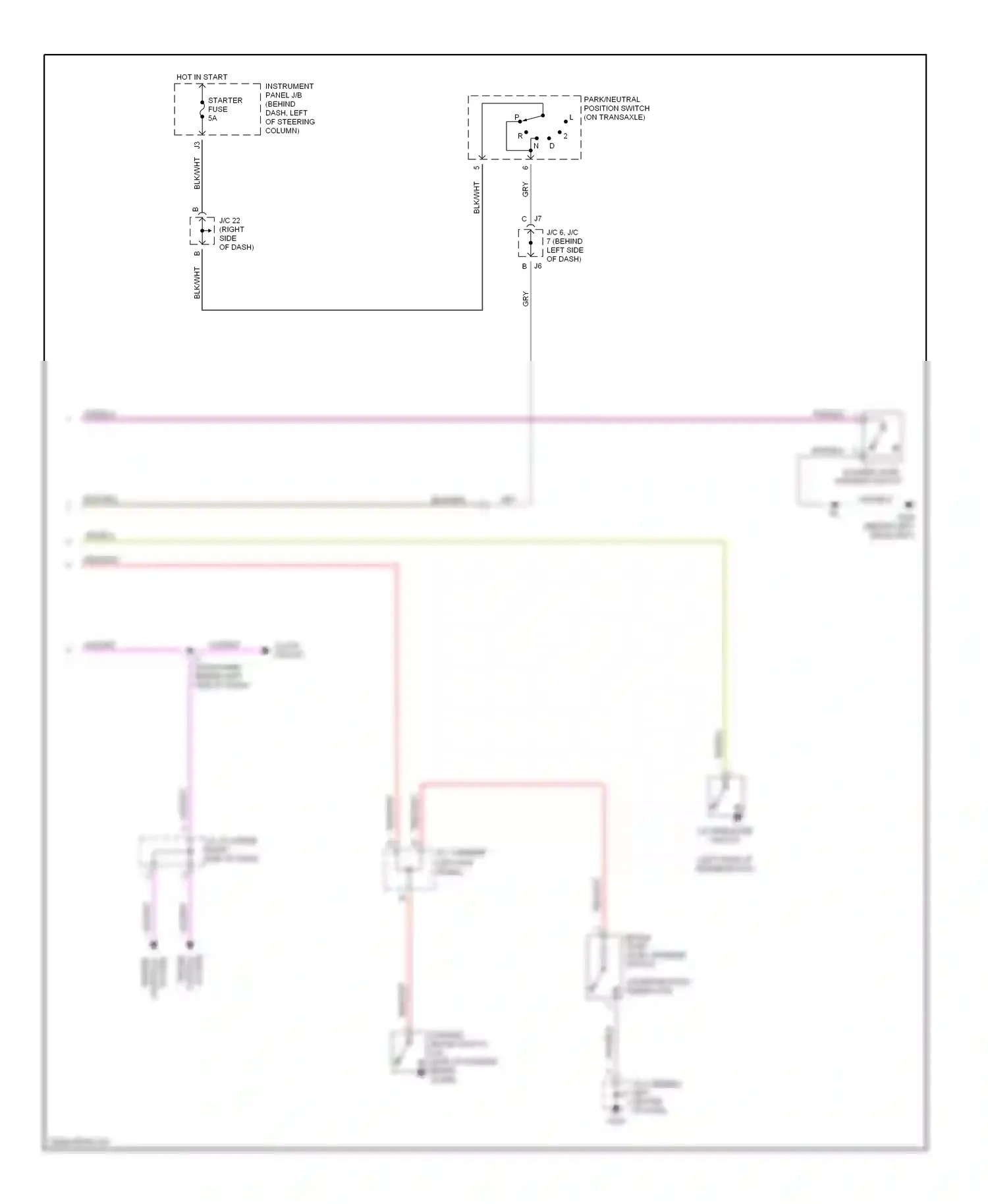 Wiring diagram controls engine for Toyota Camry XV20 (1994-2002) (1 of 3)