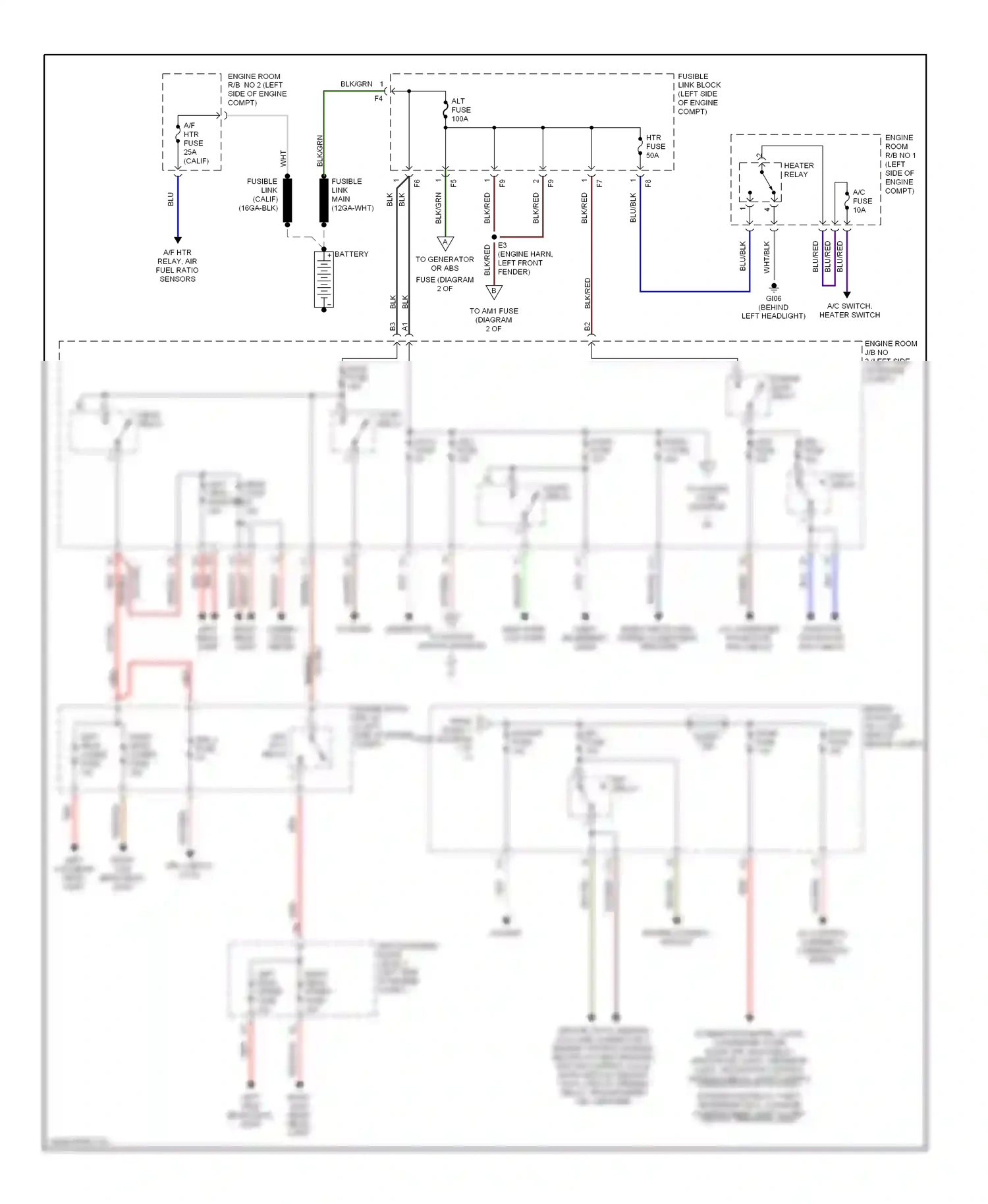 Wiring diagram engine control module for Toyota Camry XV20 (1994-2002) (4 of 8)