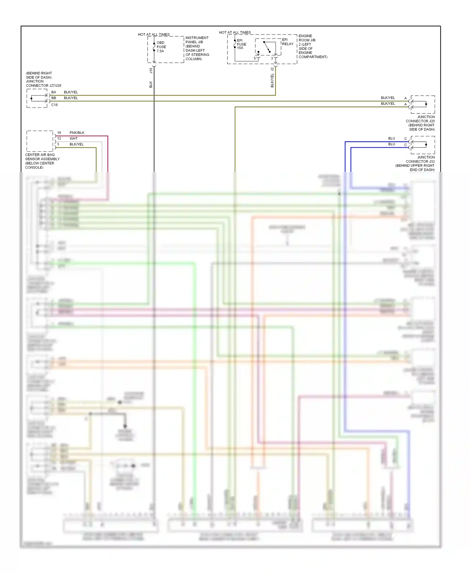 Wiring diagram engine controls system for Toyota Camry XV20 (1994-2002) (8 of 13)