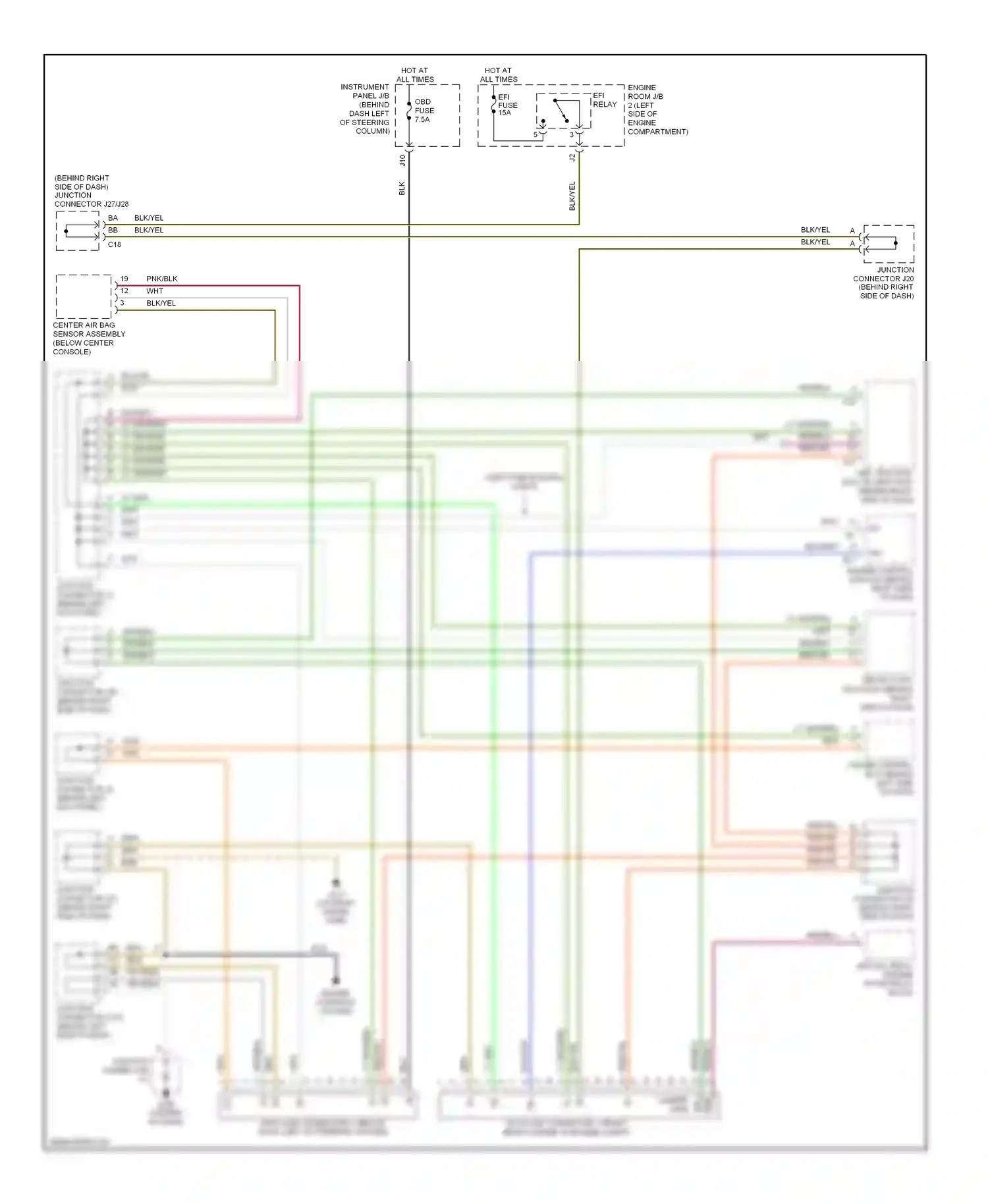 Wiring diagram engine controls system for Toyota Camry XV20 (1994-2002) (7 of 13)