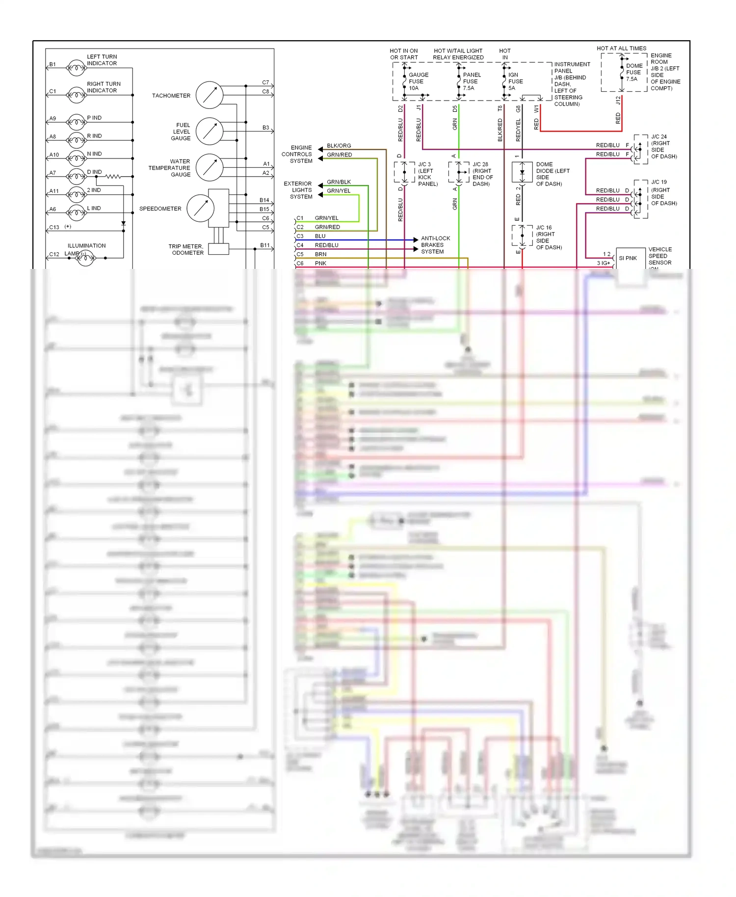 Wiring diagram engine controls system for Toyota Camry XV20 (1994-2002) (13 of 13)