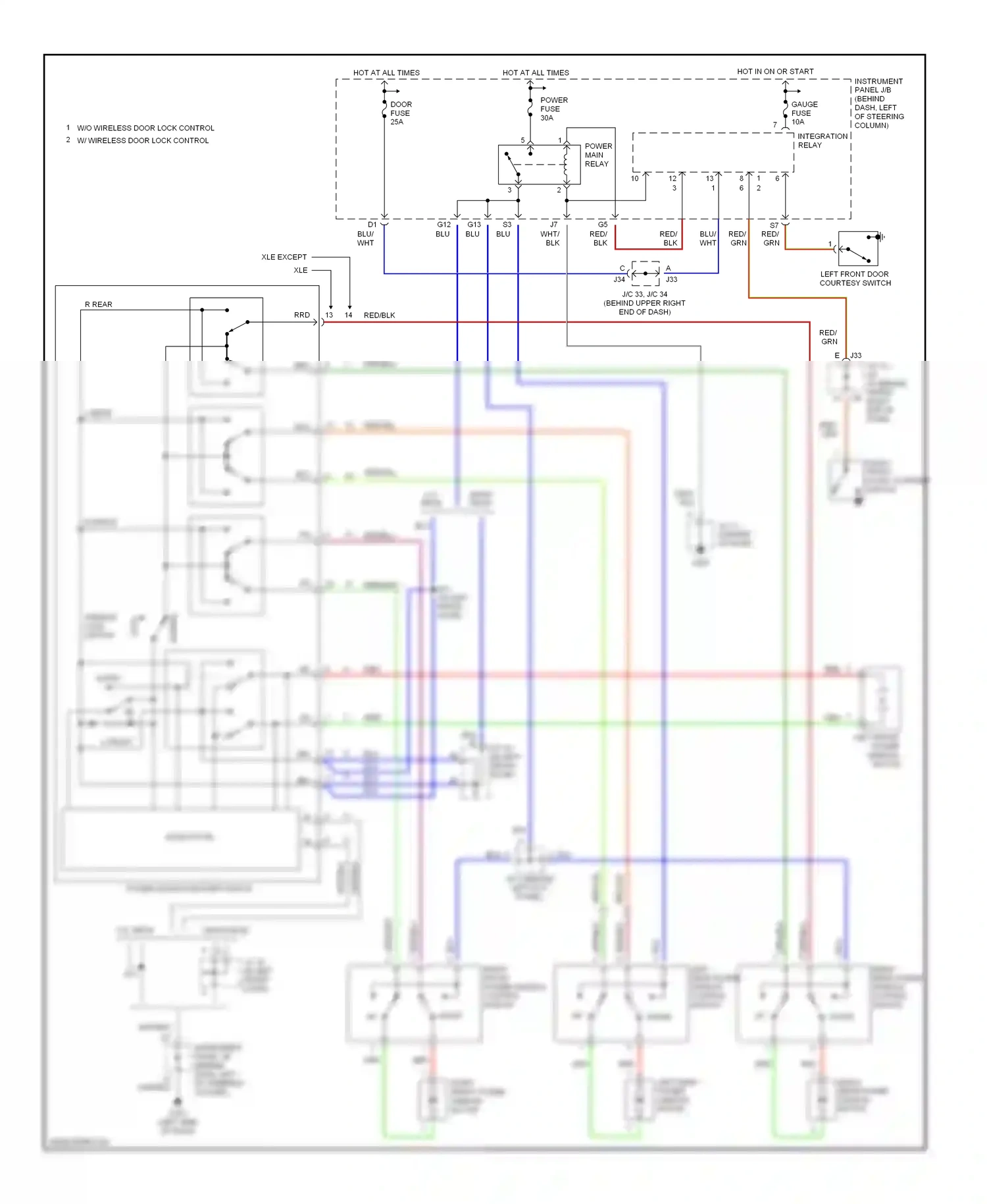 Wiring diagram solid state for Toyota Camry XV20 (1994-2002) (5 of 12)