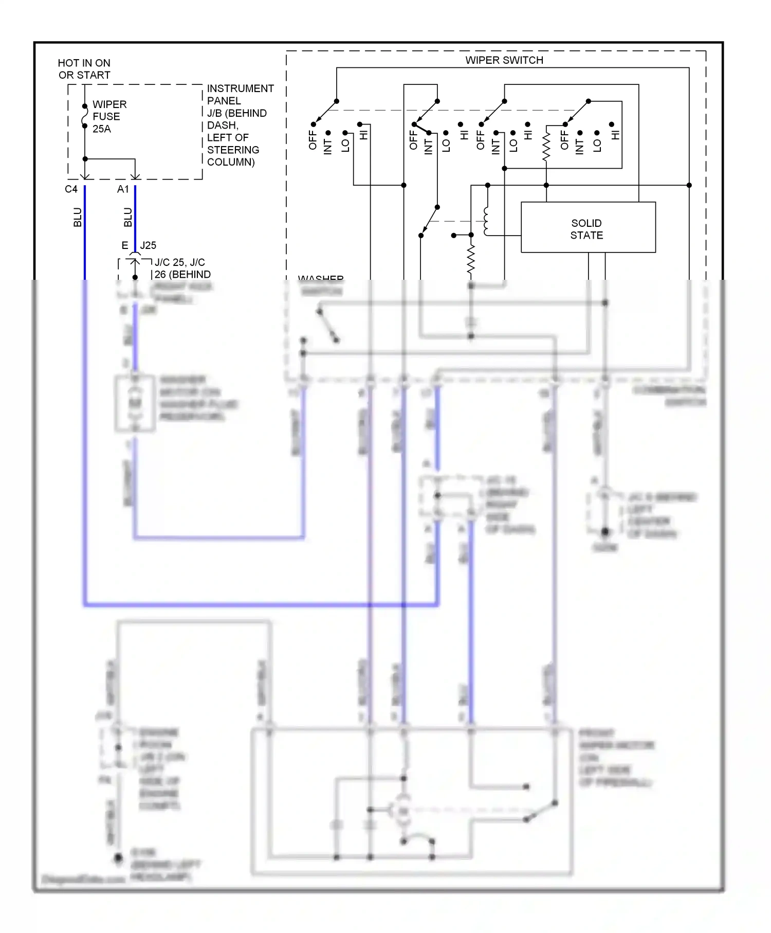 Wiring diagram solid state for Toyota Camry XV20 (1994-2002) (3 of 12)