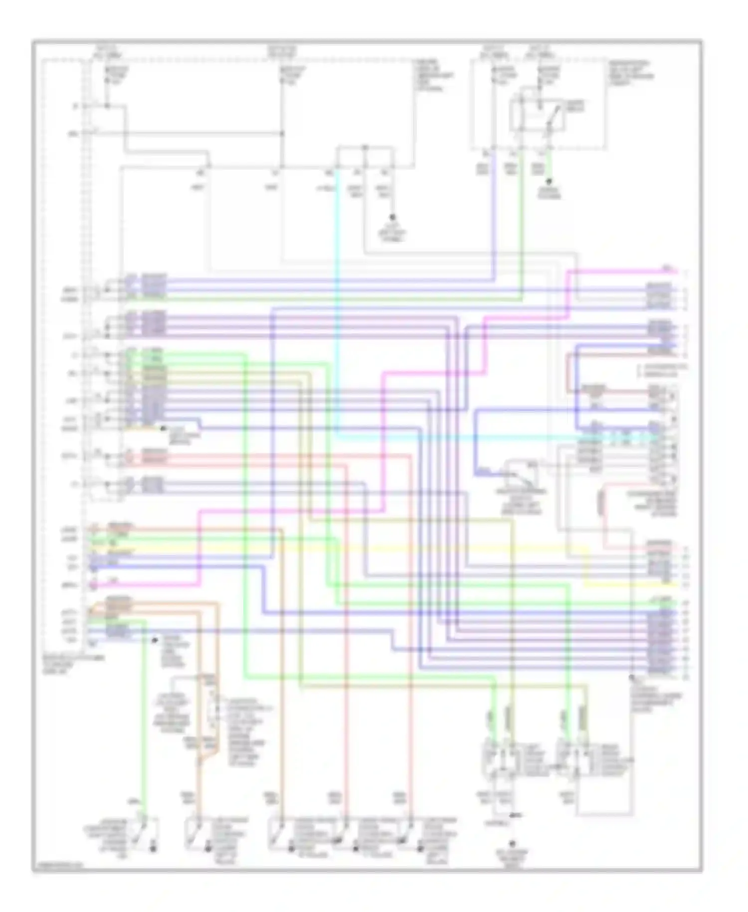 Camry Toyota XV30 (2001-2006): Forced entry circuit (1 of 2)
