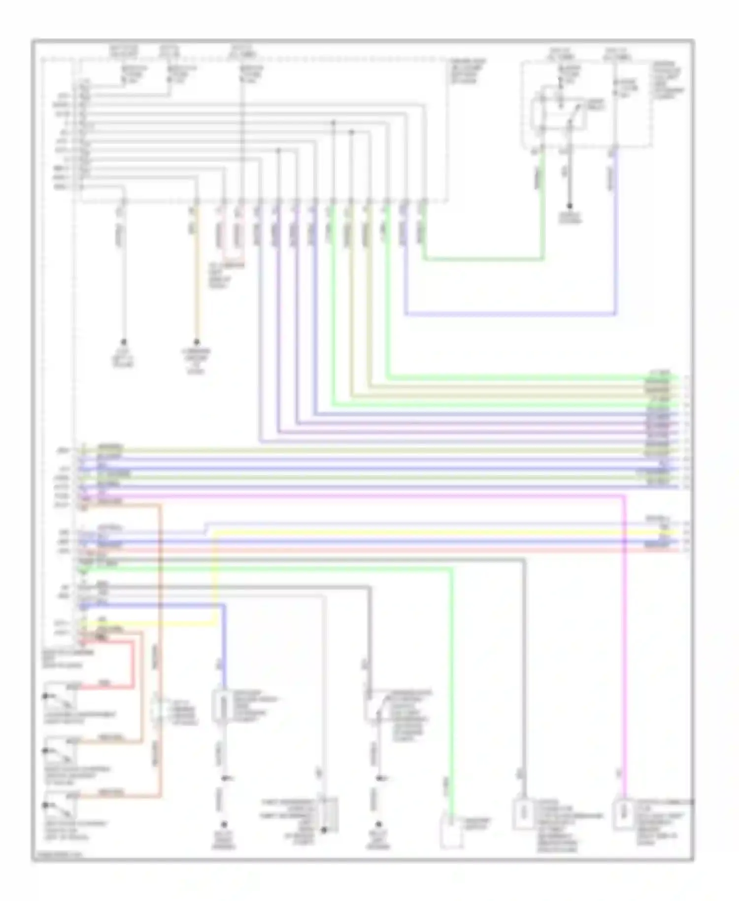 Camry Toyota XV30 (2001-2006): Forced entry circuit, convertible (1 of 2)