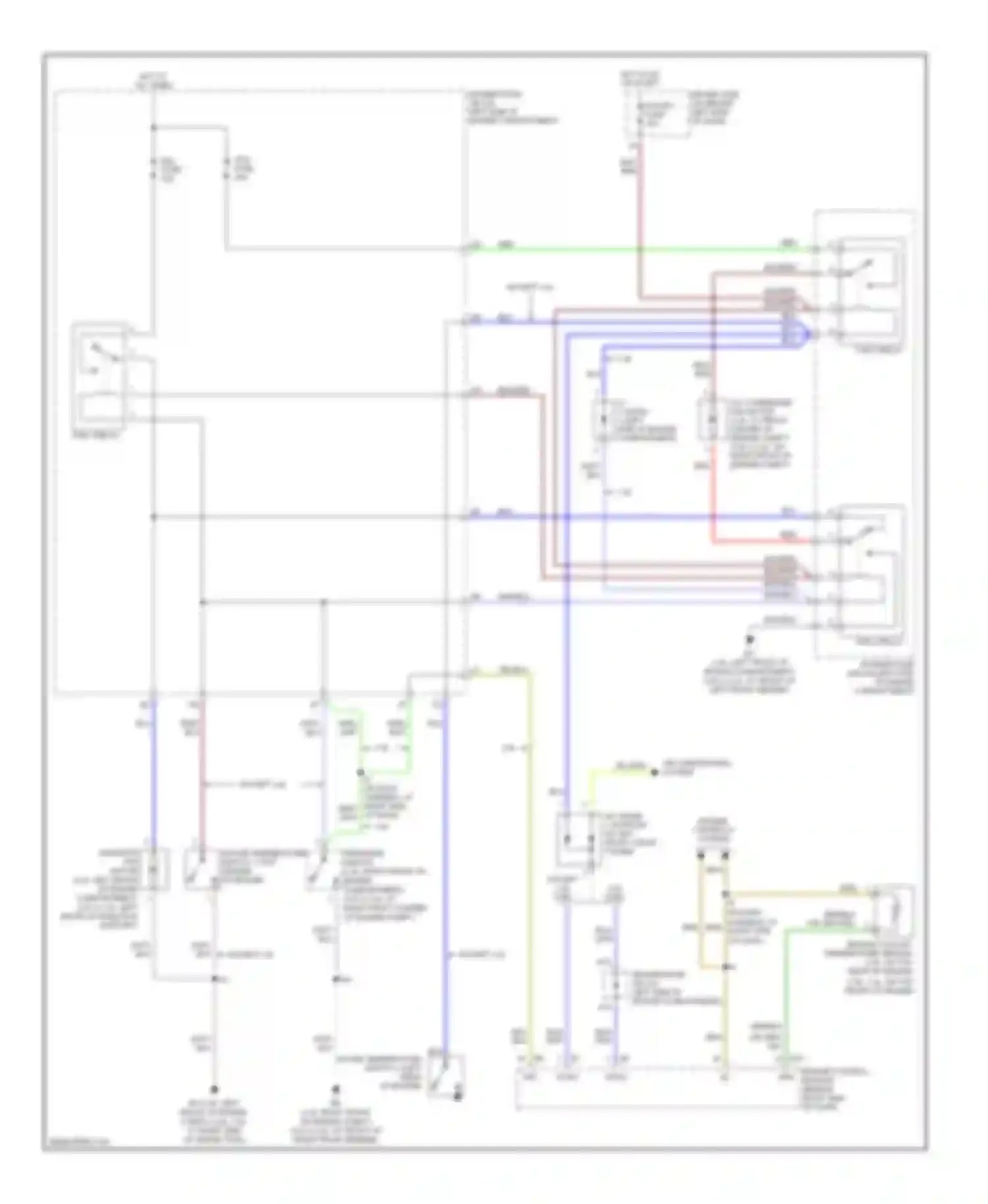 Camry Toyota XV30 (2001-2006): Cooling fan circuit