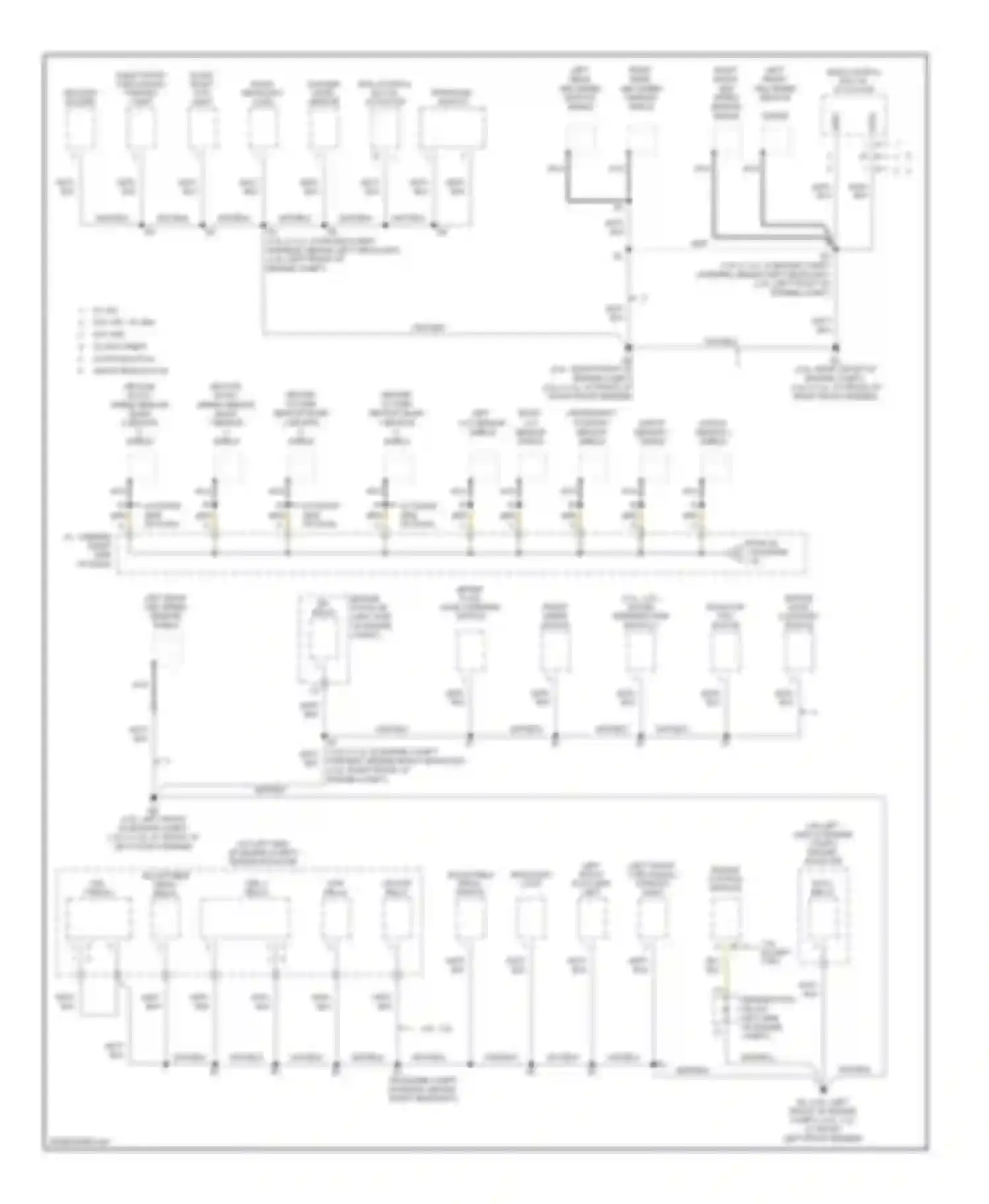 Camry Toyota XV30 (2001-2006): Ground distribution circuit (1 of 4)