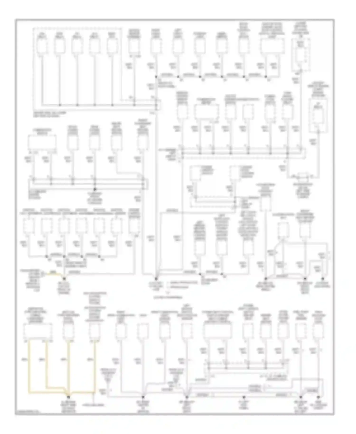 Camry Toyota XV30 (2001-2006): Ground distribution circuit (2 of 3)