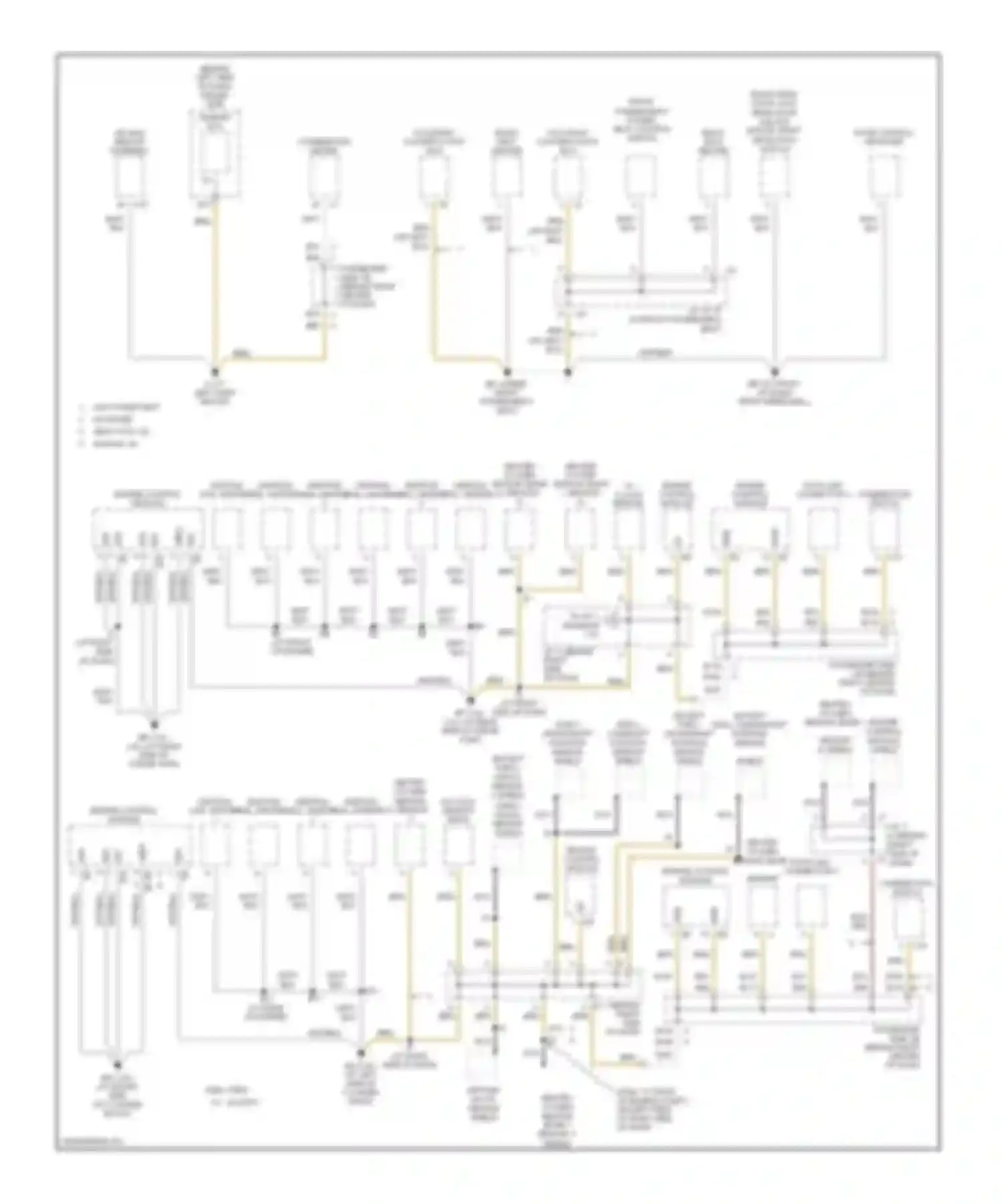 Camry Toyota XV30 (2001-2006): Ground distribution circuit (2 of 4)