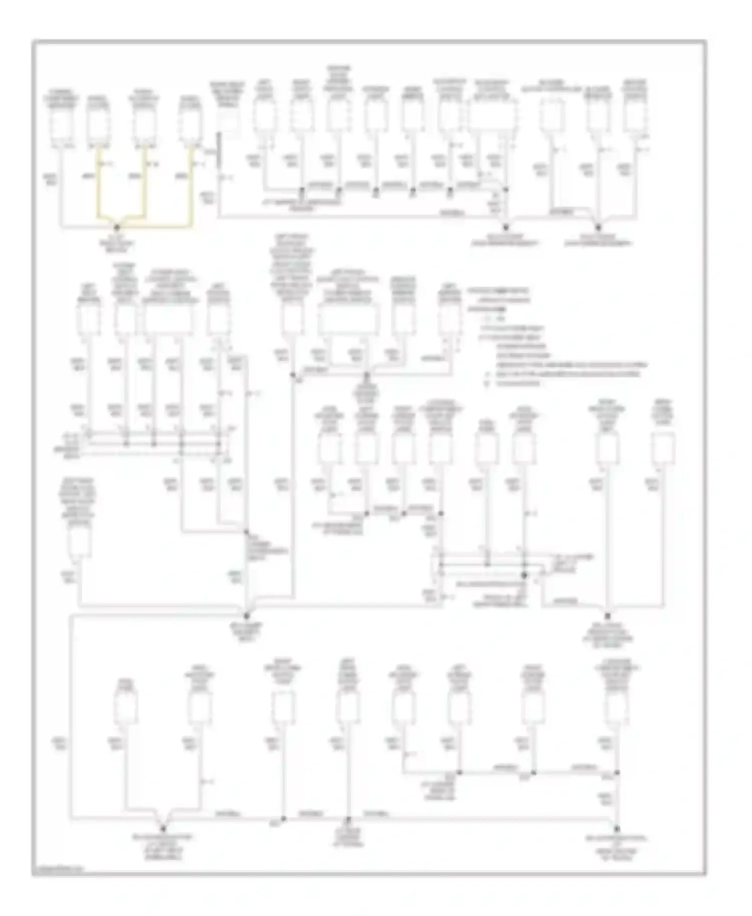 Camry Toyota XV30 (2001-2006): Ground distribution circuit (3 of 4)