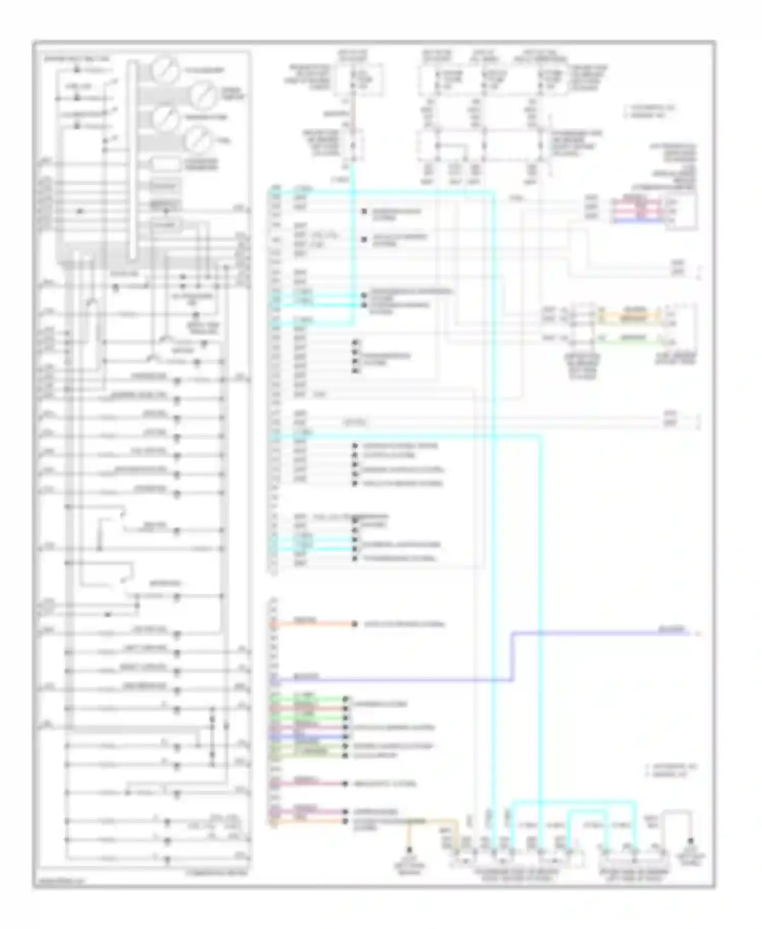Camry Toyota XV30 (2001-2006): Instrument cluster circuit (1 of 2)