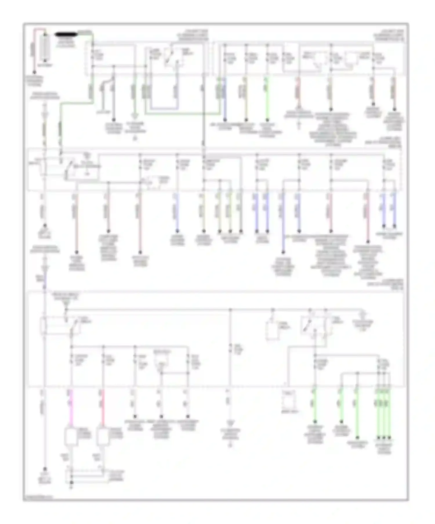 Camry Toyota XV30 (2001-2006): Power distribution circuit (1 of 2)
