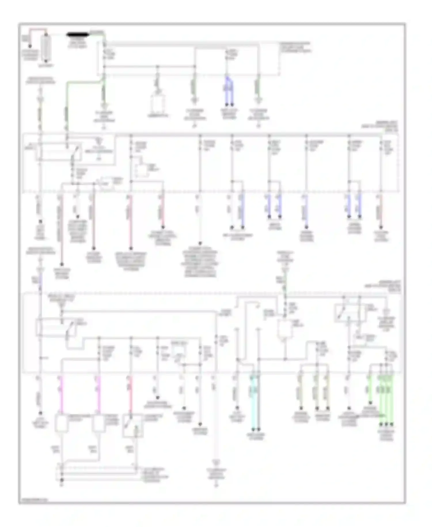 Camry Toyota XV30 (2001-2006): Power distribution circuit (1 of 3)