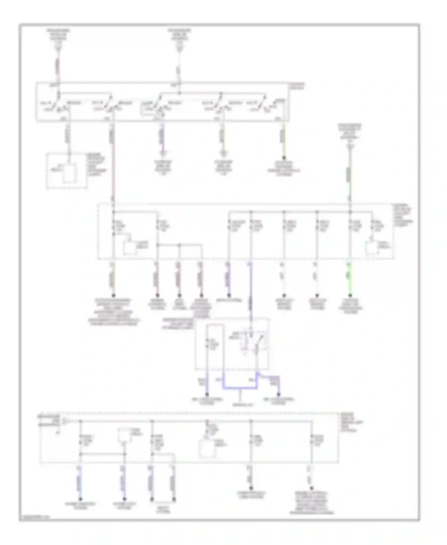 Camry Toyota XV30 (2001-2006): Power distribution circuit (2 of 3)