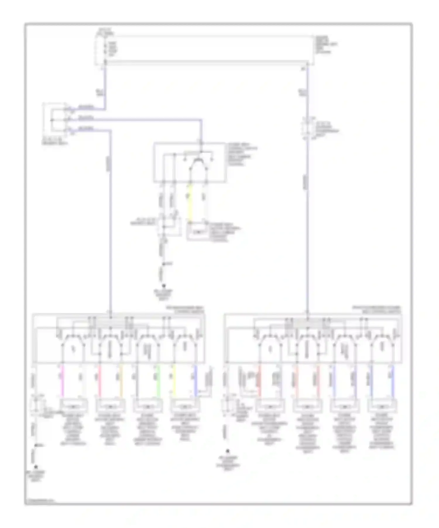 Camry Toyota XV30 (2001-2006): Power seats circuit