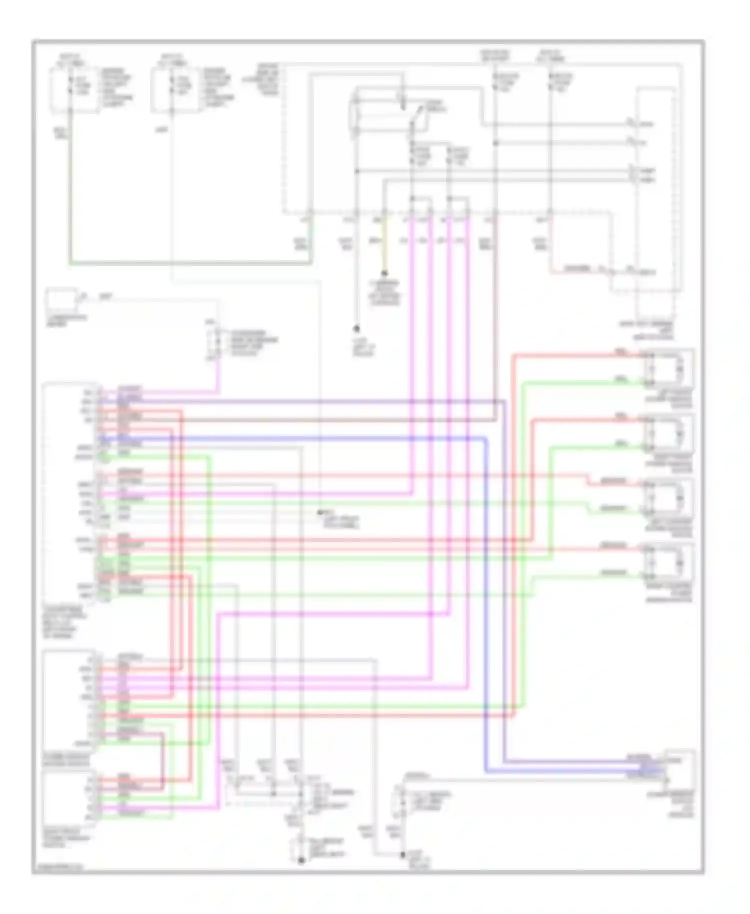 Camry Toyota XV30 (2001-2006): Power windows circuit, convertible