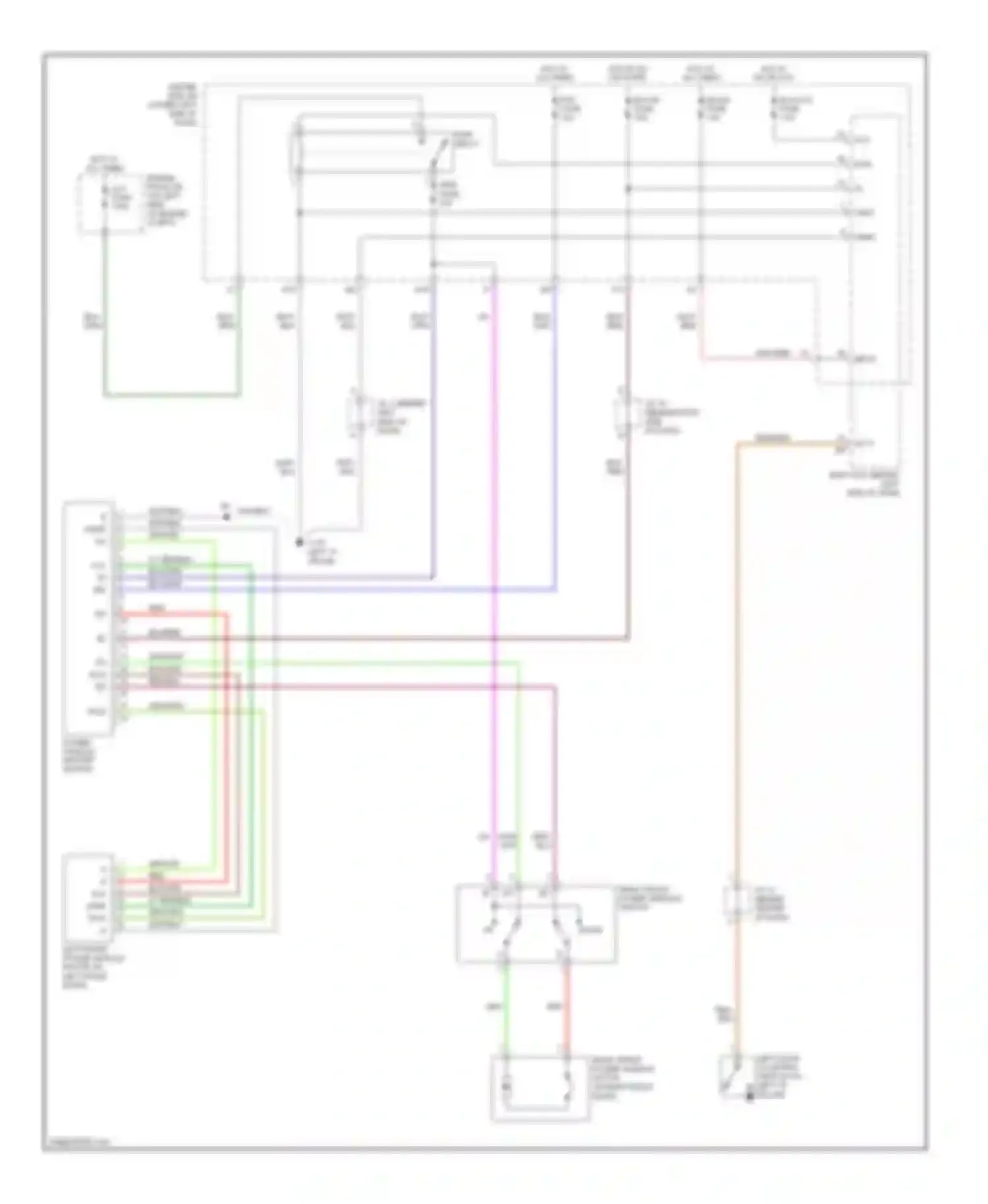 Camry Toyota XV30 (2001-2006): Power windows circuit, coupe
