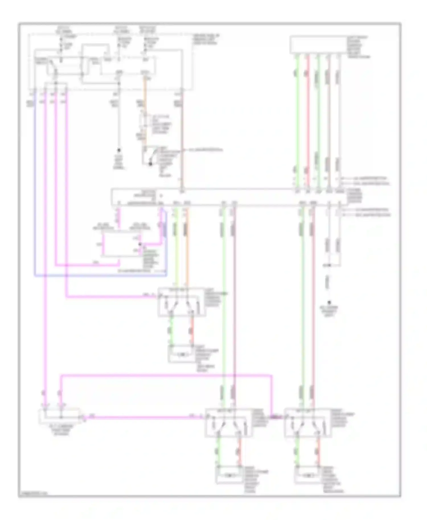 Camry Toyota XV30 (2001-2006): Power windows circuit