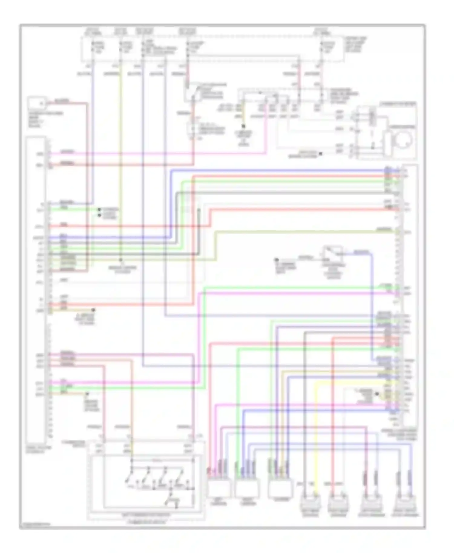 Camry Toyota XV30 (2001-2006): Radio circuit, convertible with navigation