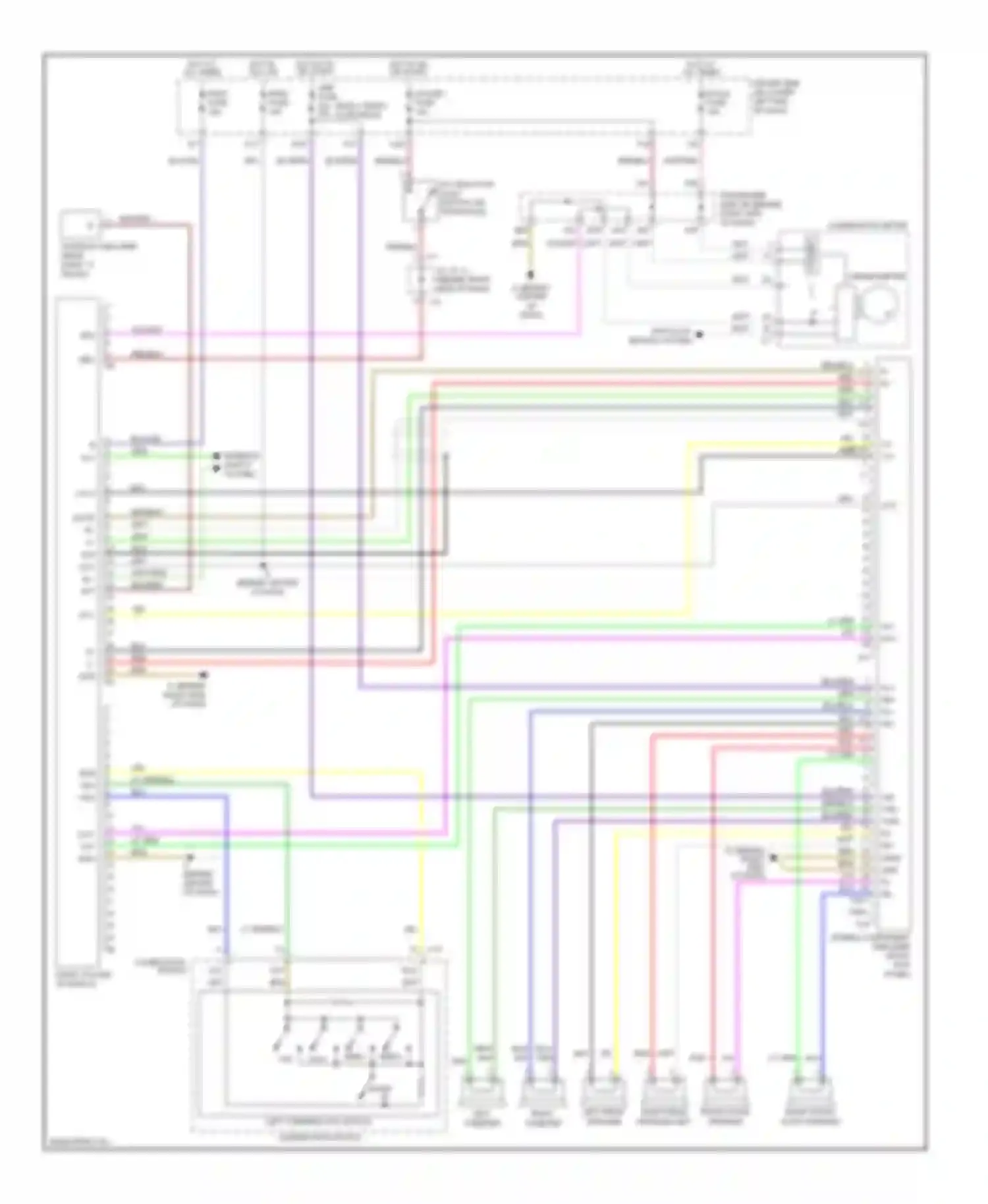 Camry Toyota XV30 (2001-2006): Radio circuit, coupe with navigation