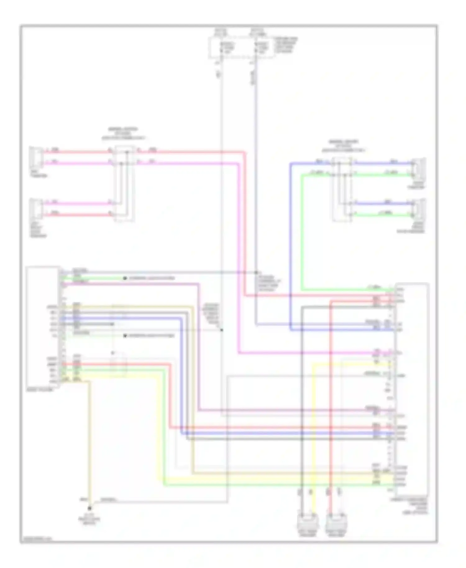 Camry Toyota XV30 (2001-2006): Radio circuit, japan production without navigation with separate amplifier
