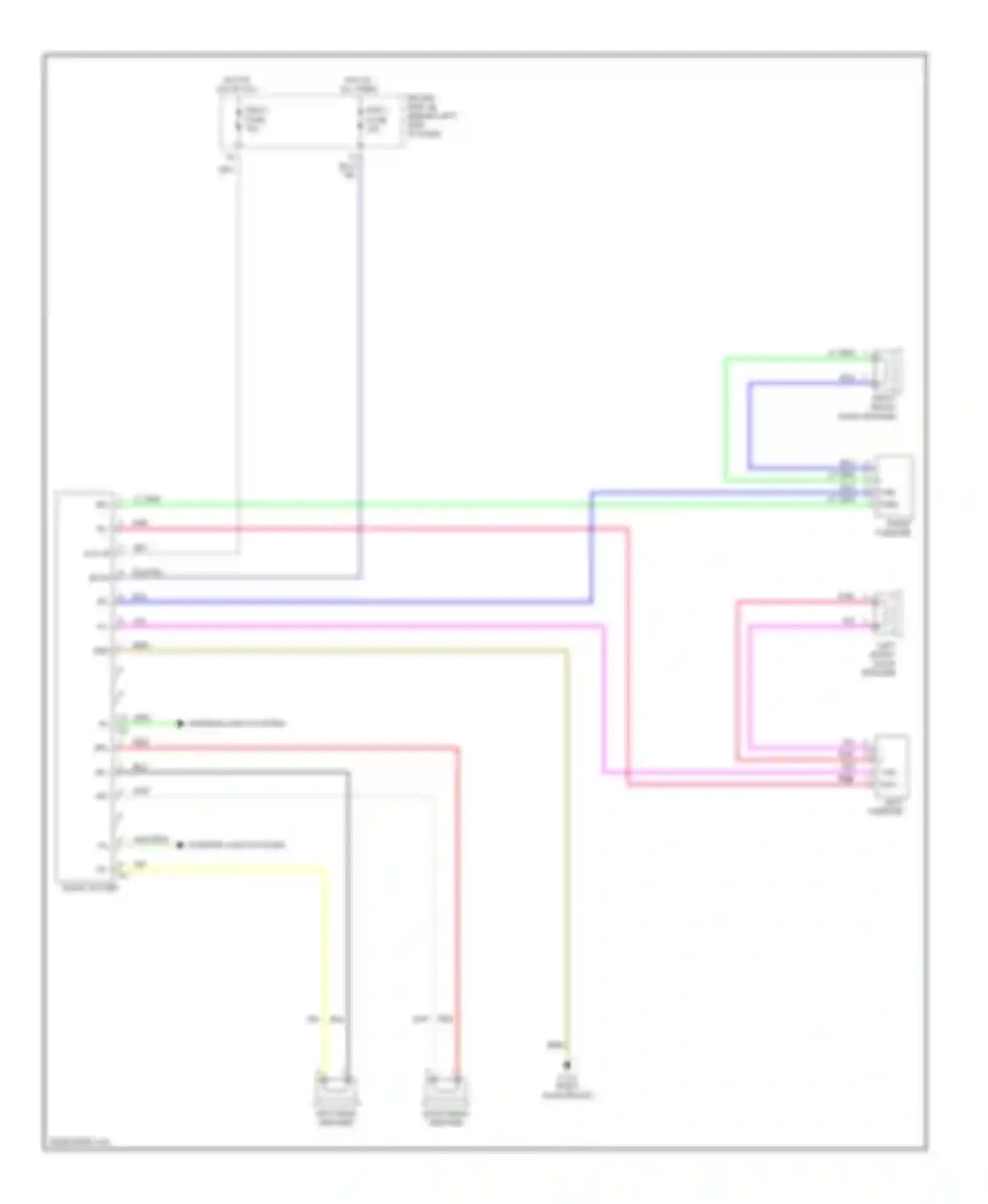 Camry Toyota XV30 (2001-2006): Radio circuit, usa production without navigation with built-in amplifier