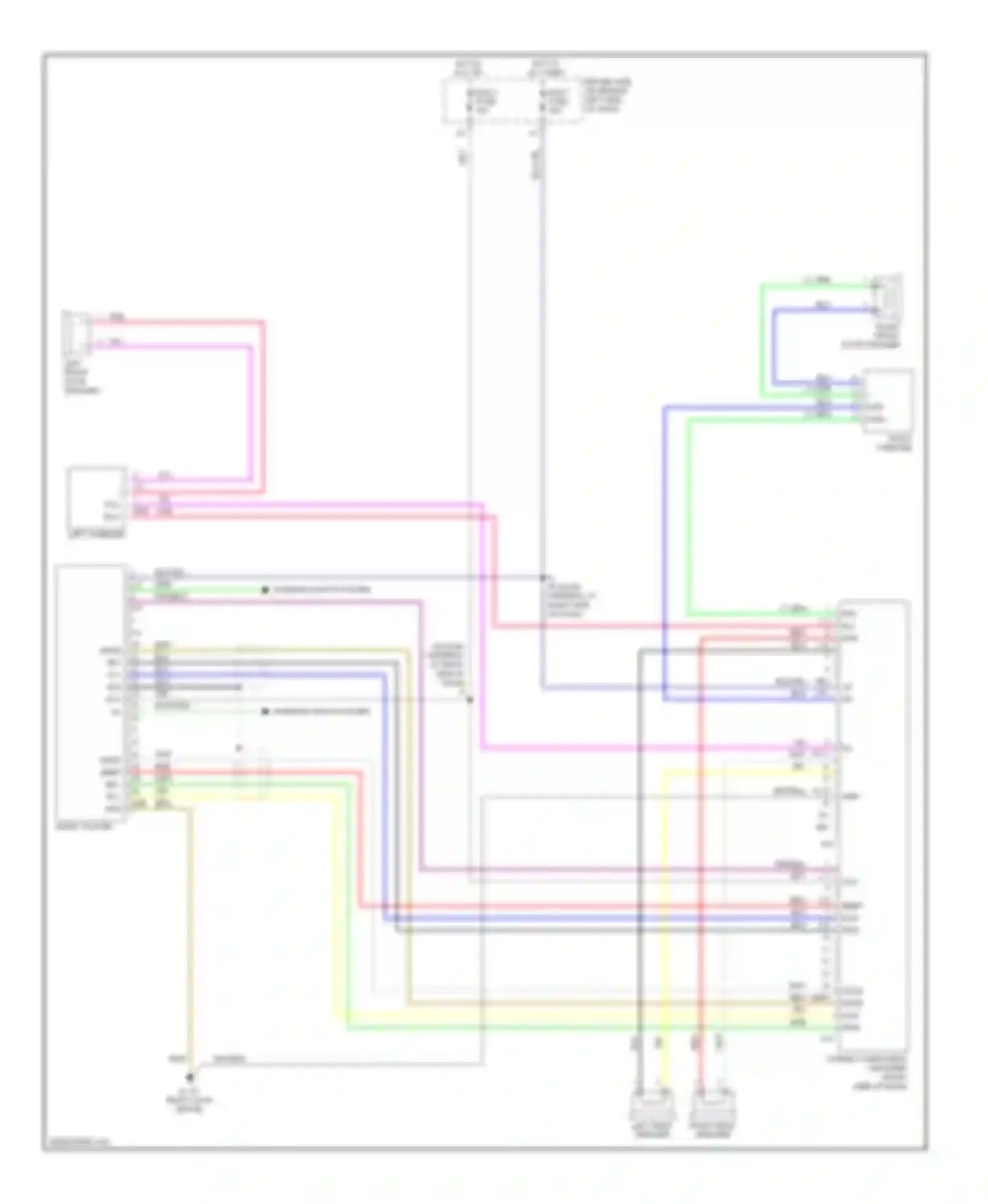 Camry Toyota XV30 (2001-2006): Radio circuit, usa production without navigation with separate amplifier