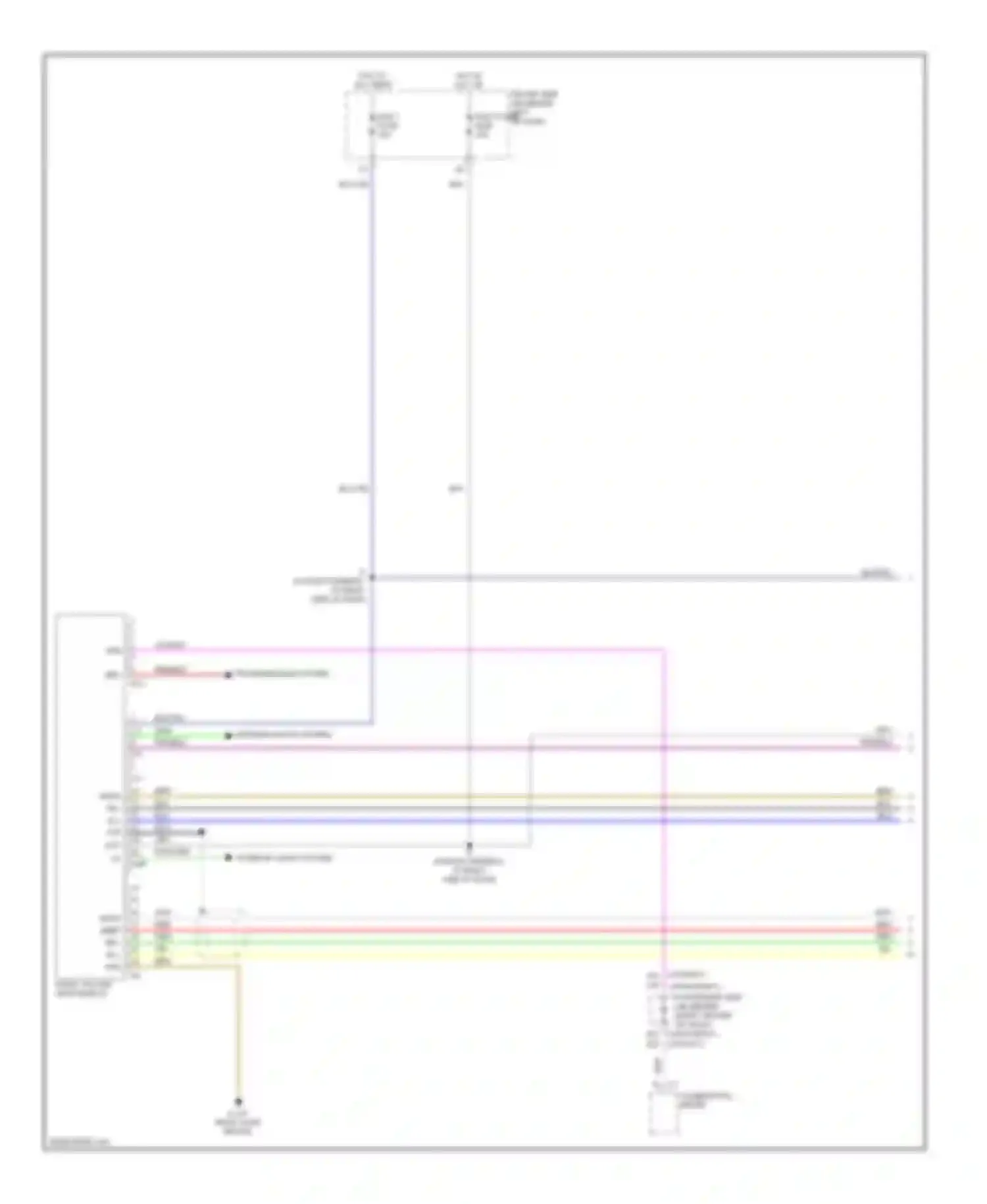 Camry Toyota XV30 (2001-2006): Radio circuit, with navigation (1 of 2)