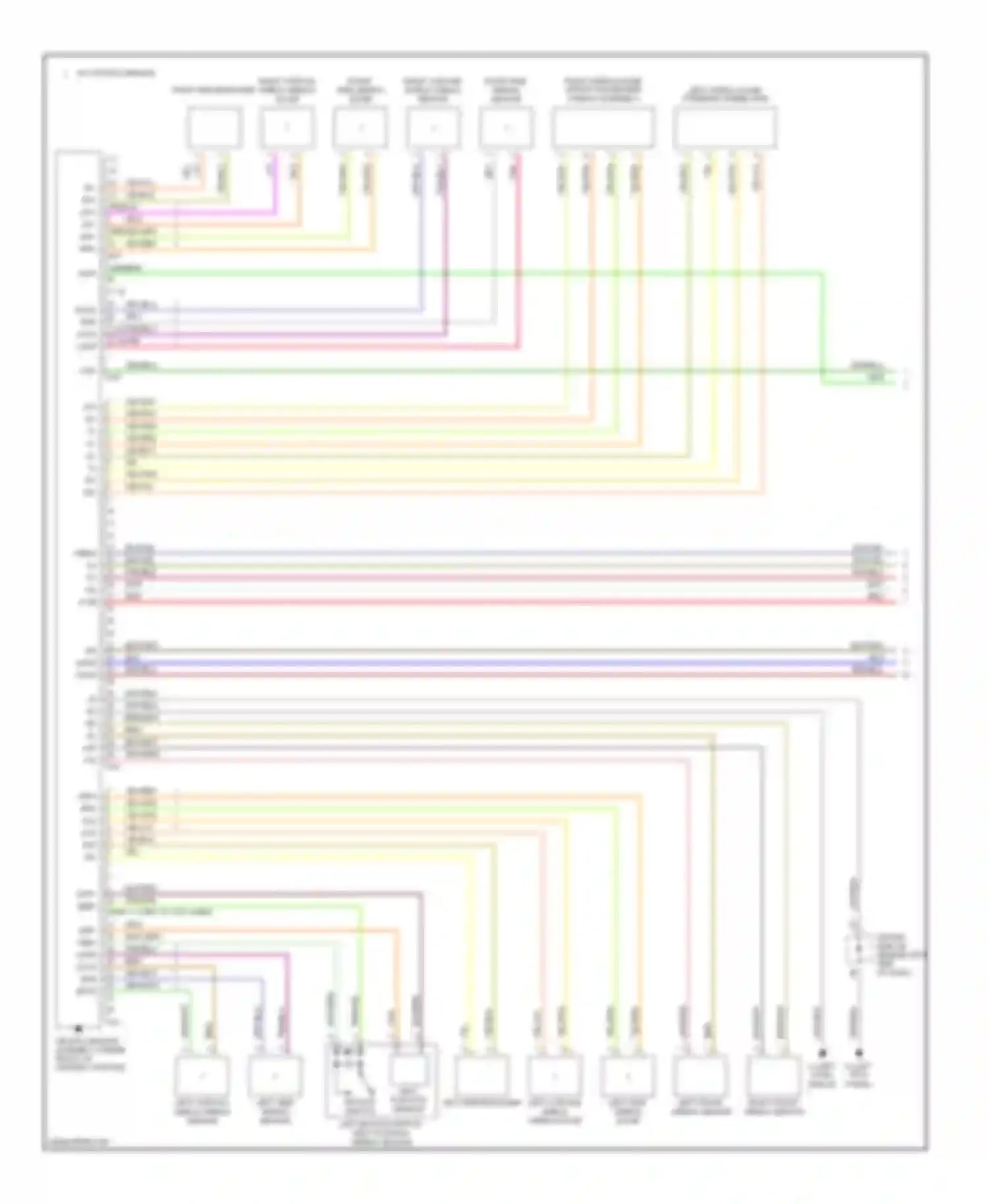 Camry Toyota XV30 (2001-2006): Supplemental restraints circuit, usa production without power seat (1 of 2)