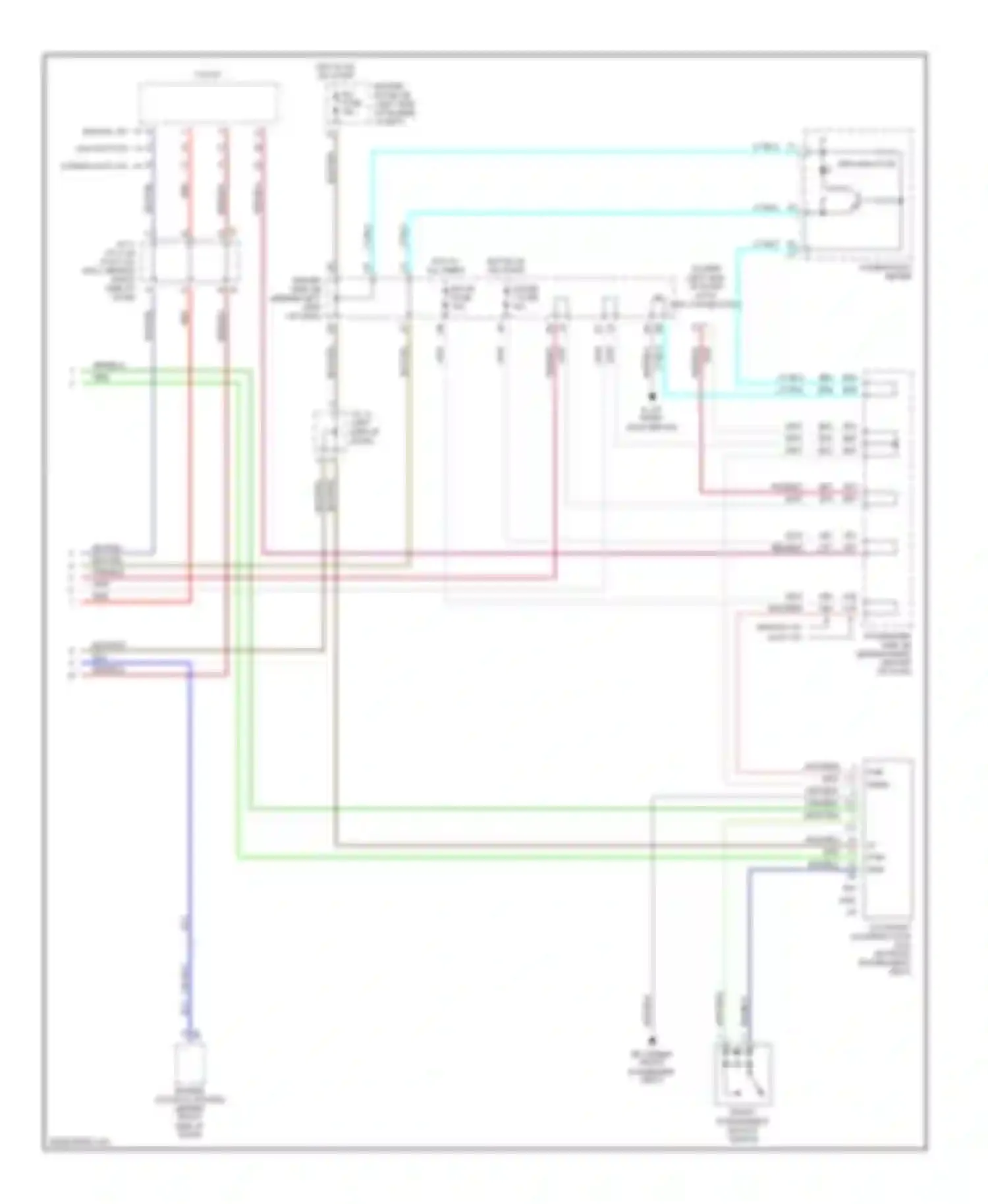 Camry Toyota XV30 (2001-2006): Supplemental restraints circuit, usa production without power seat (2 of 2)