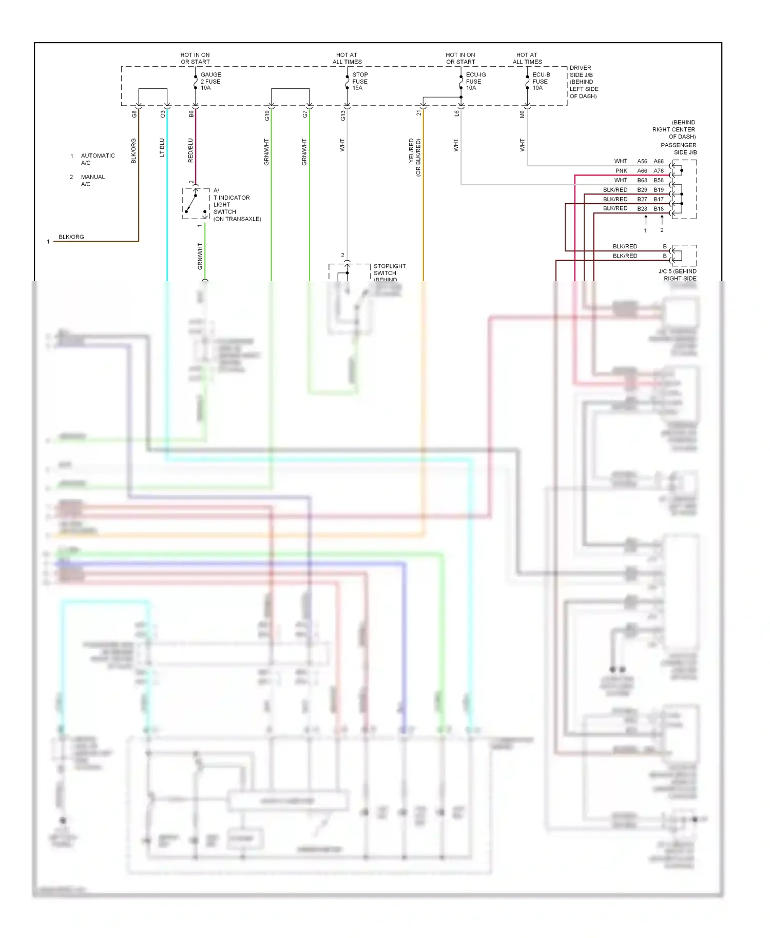Wiring diagram automatic a/c for Toyota Camry XV30 (2001-2006) (7 of 9)