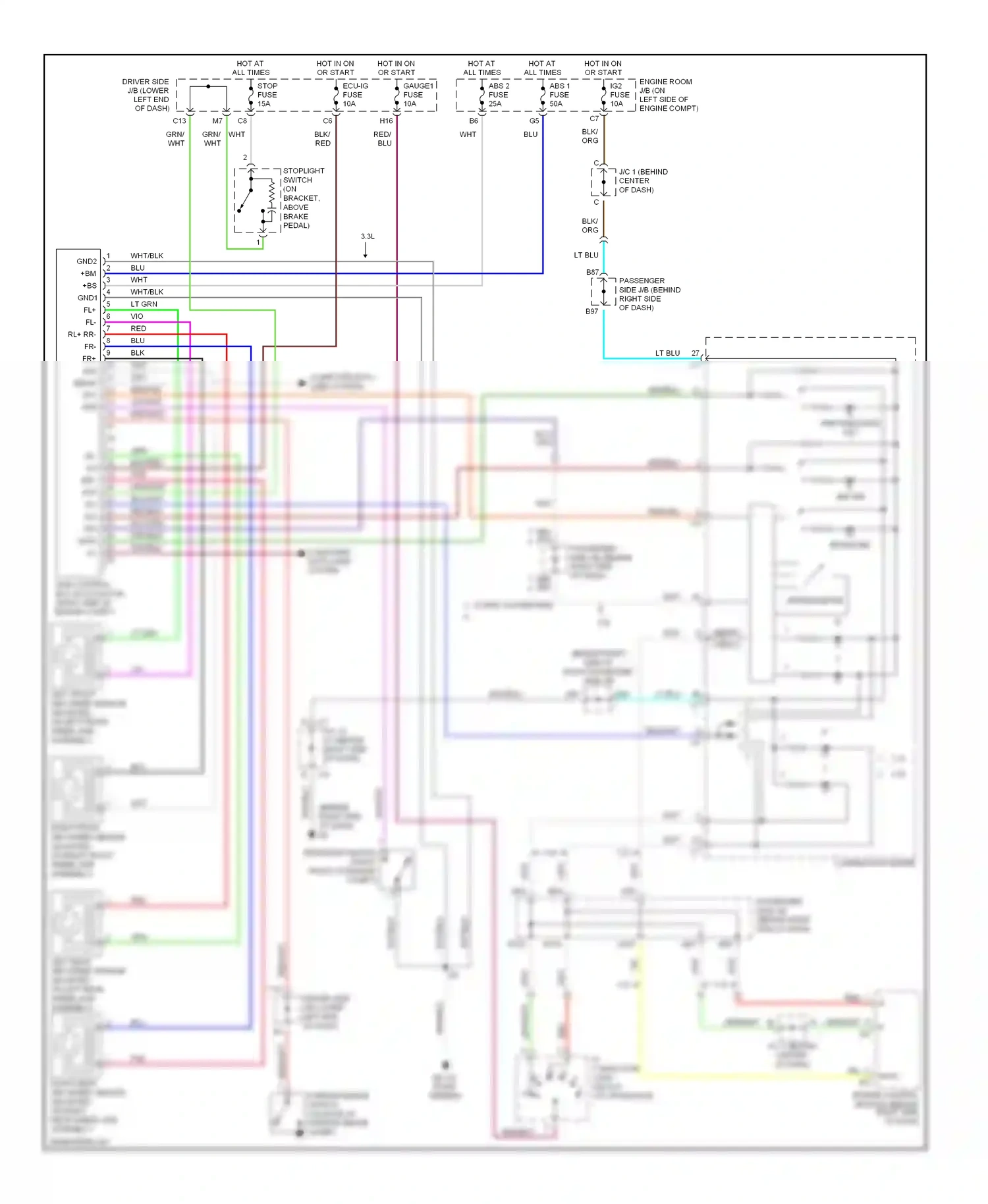Wiring diagram computer data lines system for Toyota Camry XV30 (2001-2006) (3 of 6)
