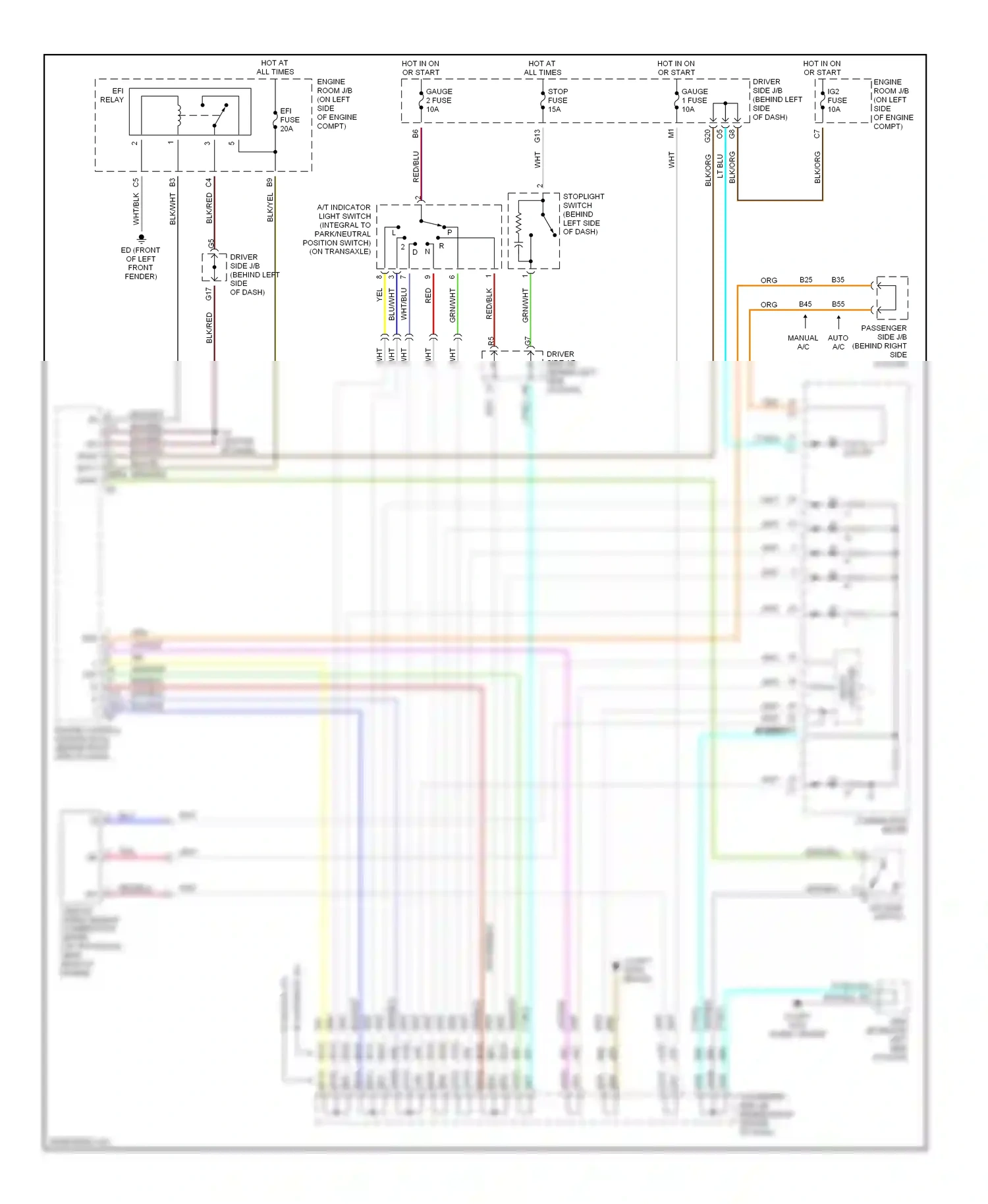 Wiring diagram computer micro for Toyota Camry XV30 (2001-2006) (1 of 5)