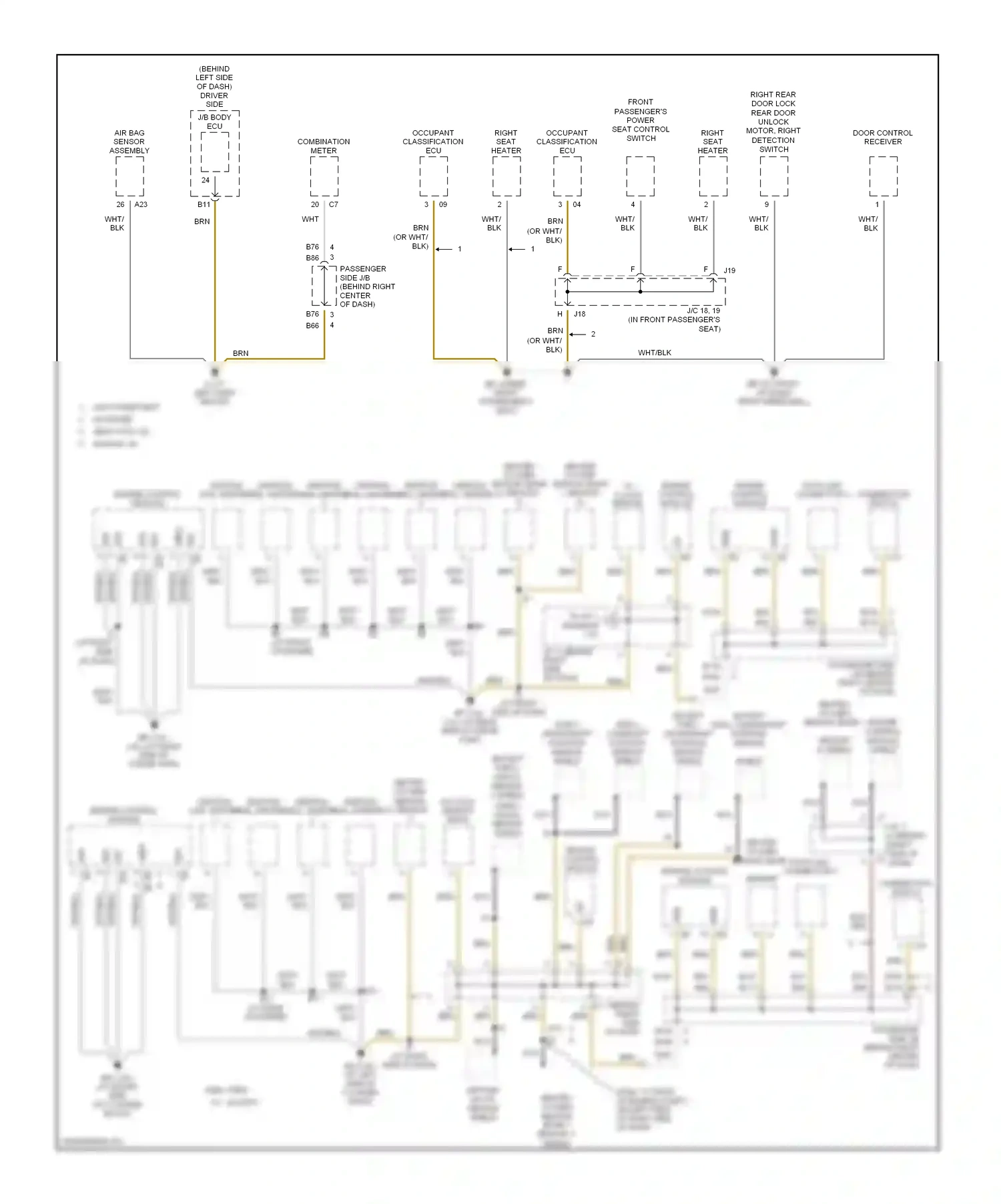 Wiring diagram engine control module shield for Toyota Camry XV30 (2001-2006) (1 of 1)