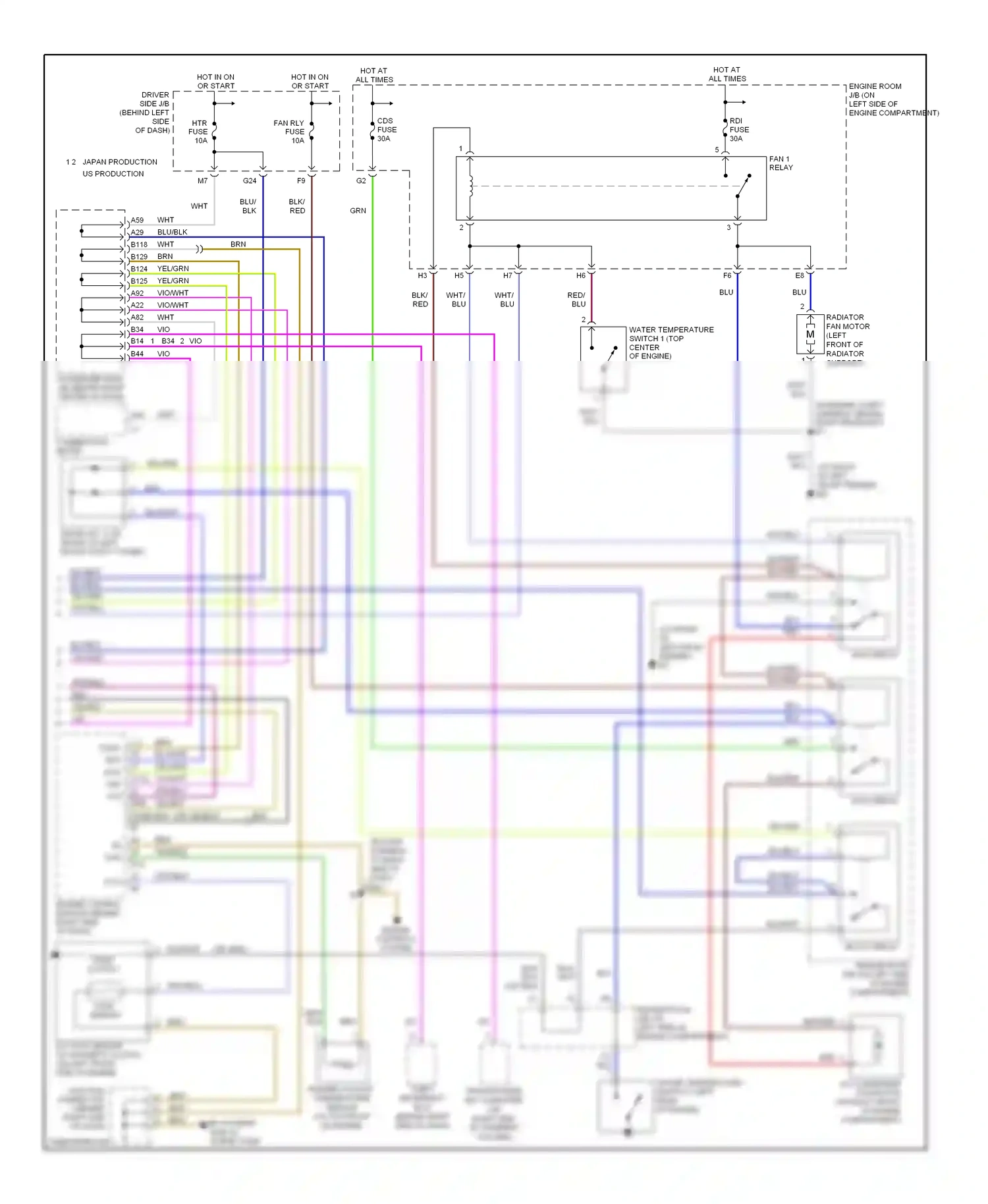 Wiring diagram engine controls system for Toyota Camry XV30 (2001-2006) (5 of 18)