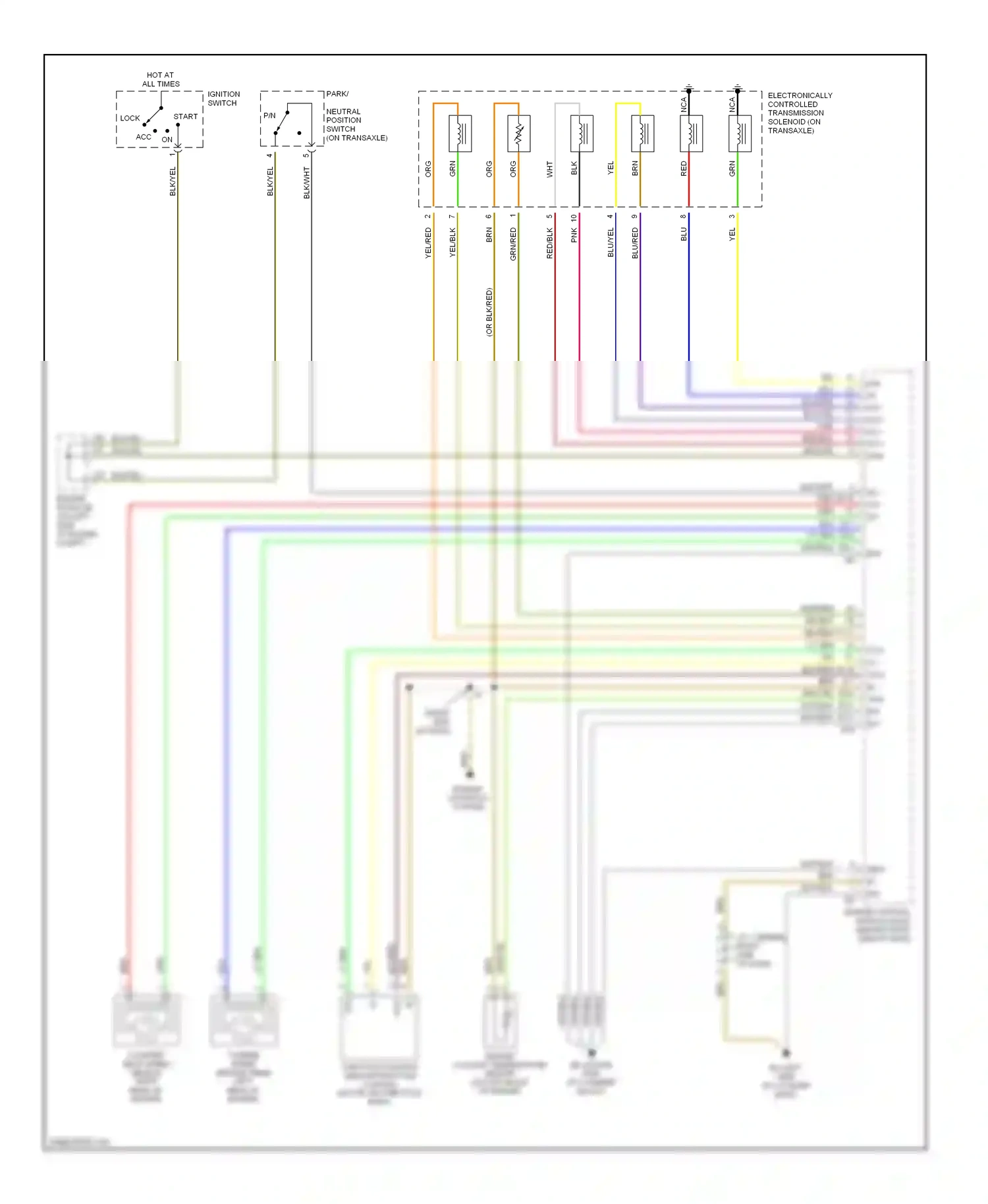 Wiring diagram engine controls system for Toyota Camry XV30 (2001-2006) (2 of 18)
