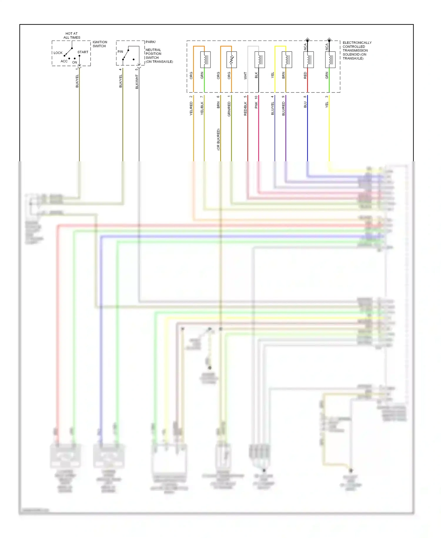 Wiring diagram engine controls system for Toyota Camry XV30 (2001-2006) (1 of 18)