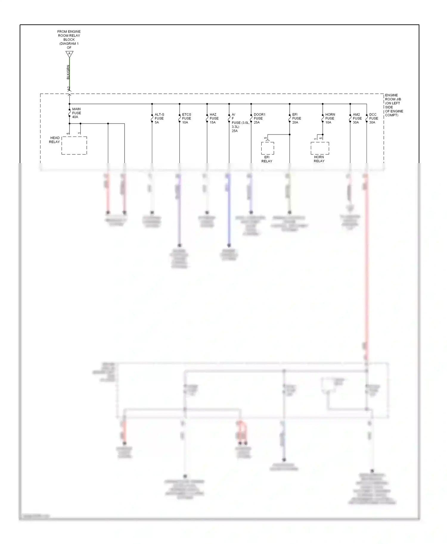 Wiring diagram engine controls system for Toyota Camry XV30 (2001-2006) (10 of 18)