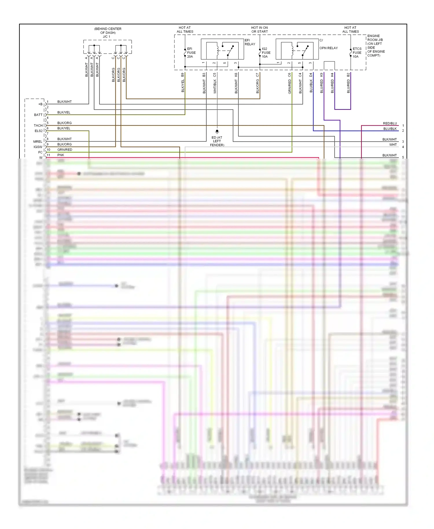 Wiring diagram f/ps eom for Toyota Camry XV30 (2001-2006) (1 of 1)