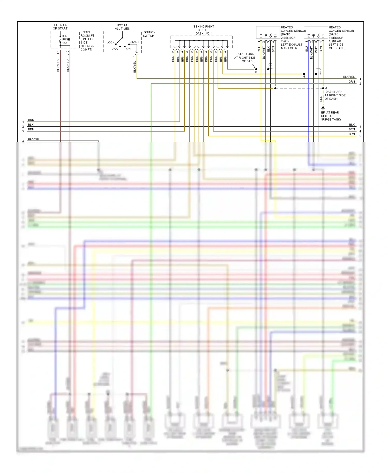 Wiring diagram ignition switch for Toyota Camry XV30 (2001-2006) (9 of 16)