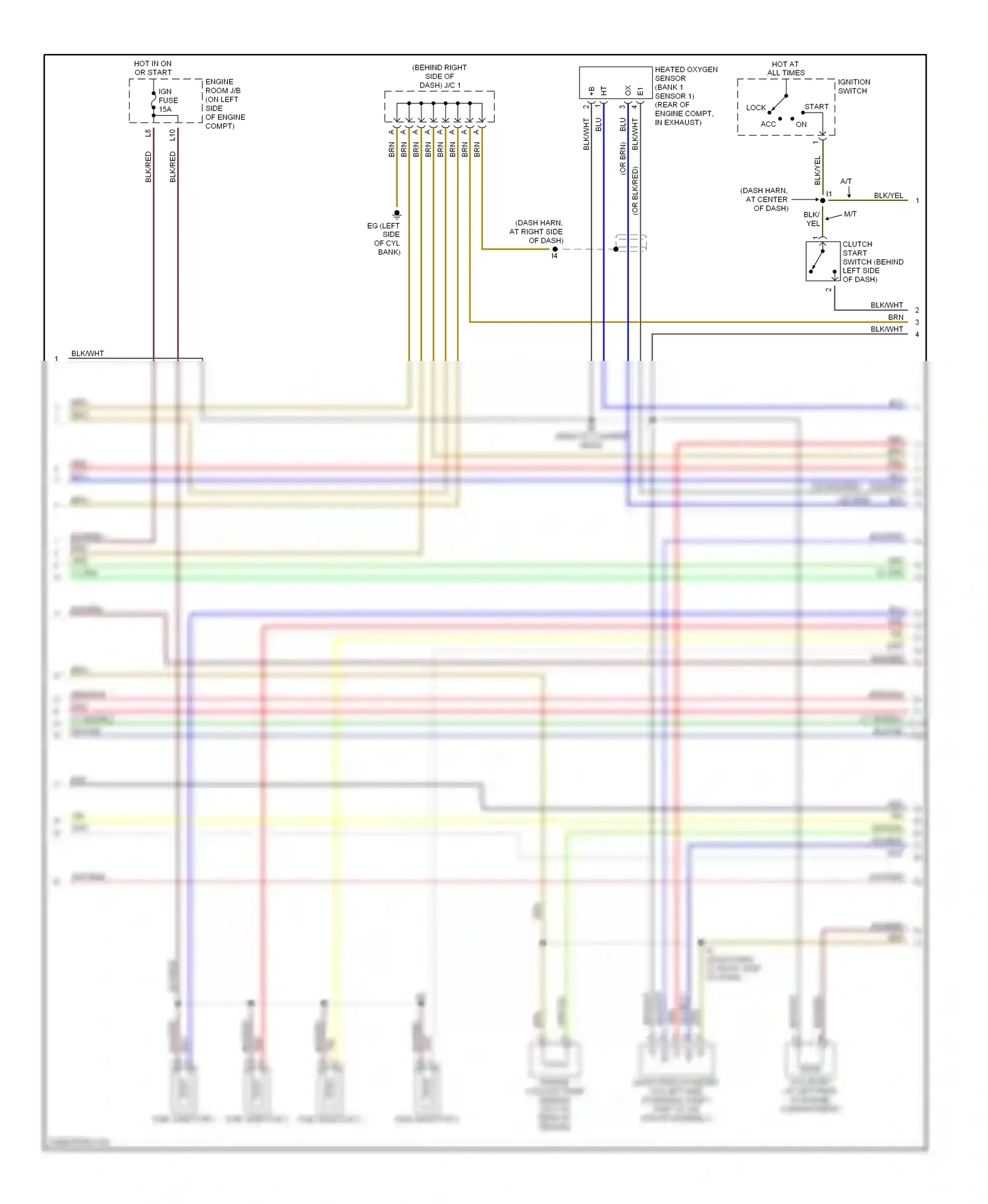 Wiring diagram ignition switch for Toyota Camry XV30 (2001-2006) (7 of 16)