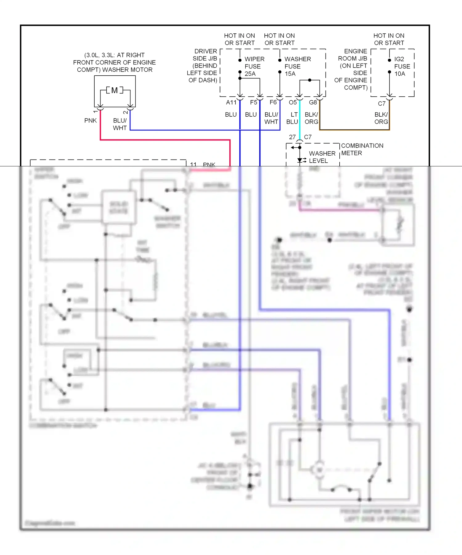 Wiring diagram low solid state int for Toyota Camry XV30 (2001-2006) (1 of 1)