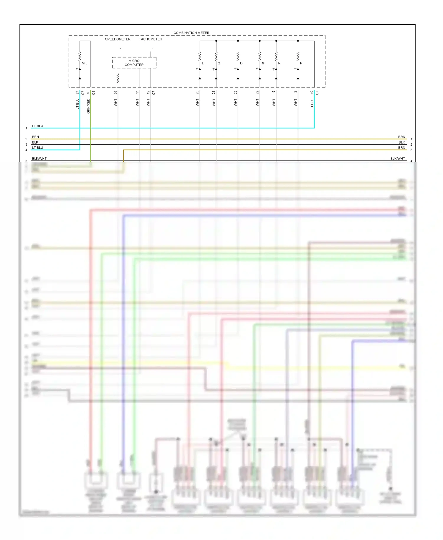Wiring diagram micro computer for Toyota Camry XV30 (2001-2006) (7 of 8)