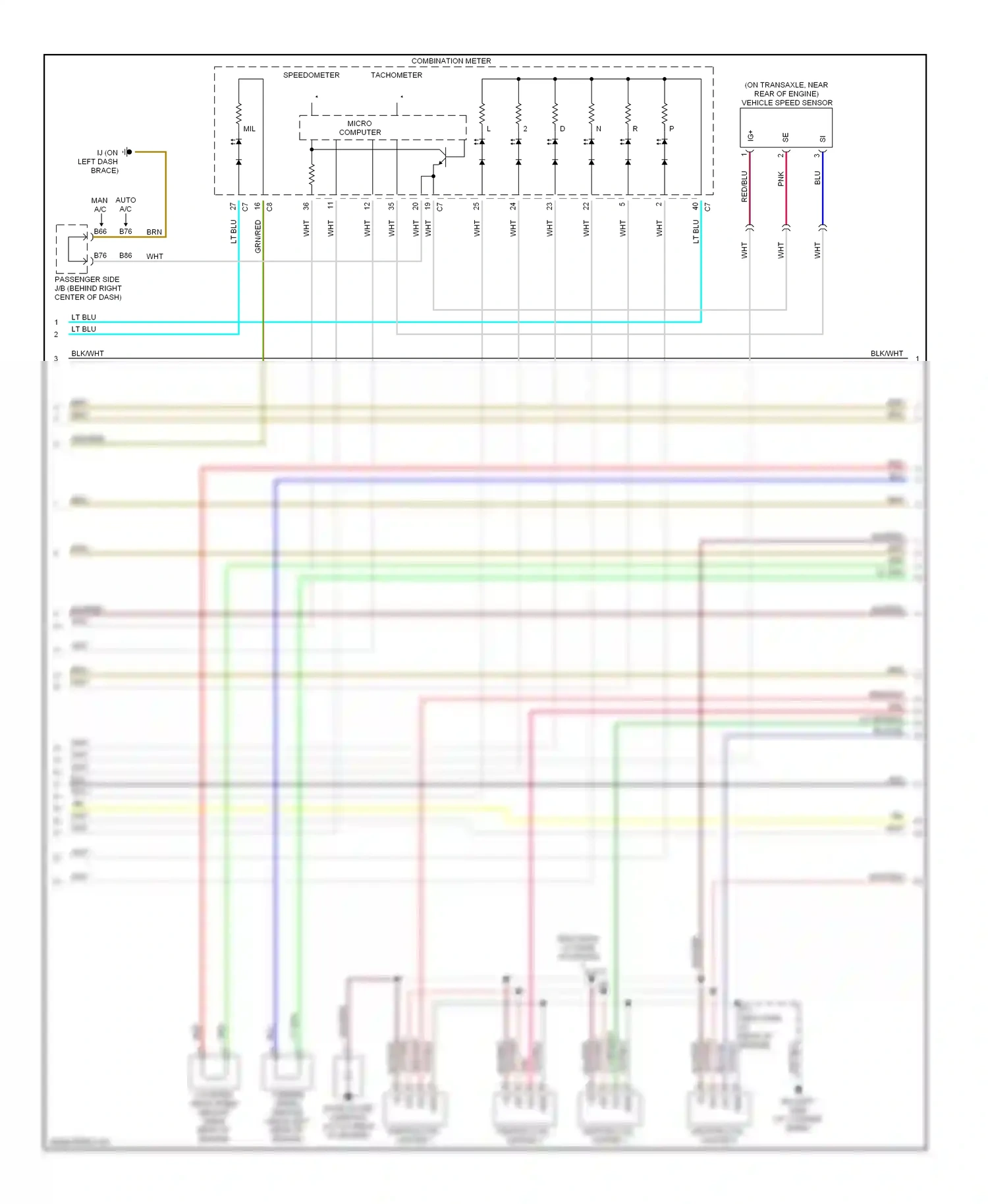 Wiring diagram micro computer for Toyota Camry XV30 (2001-2006) (4 of 8)