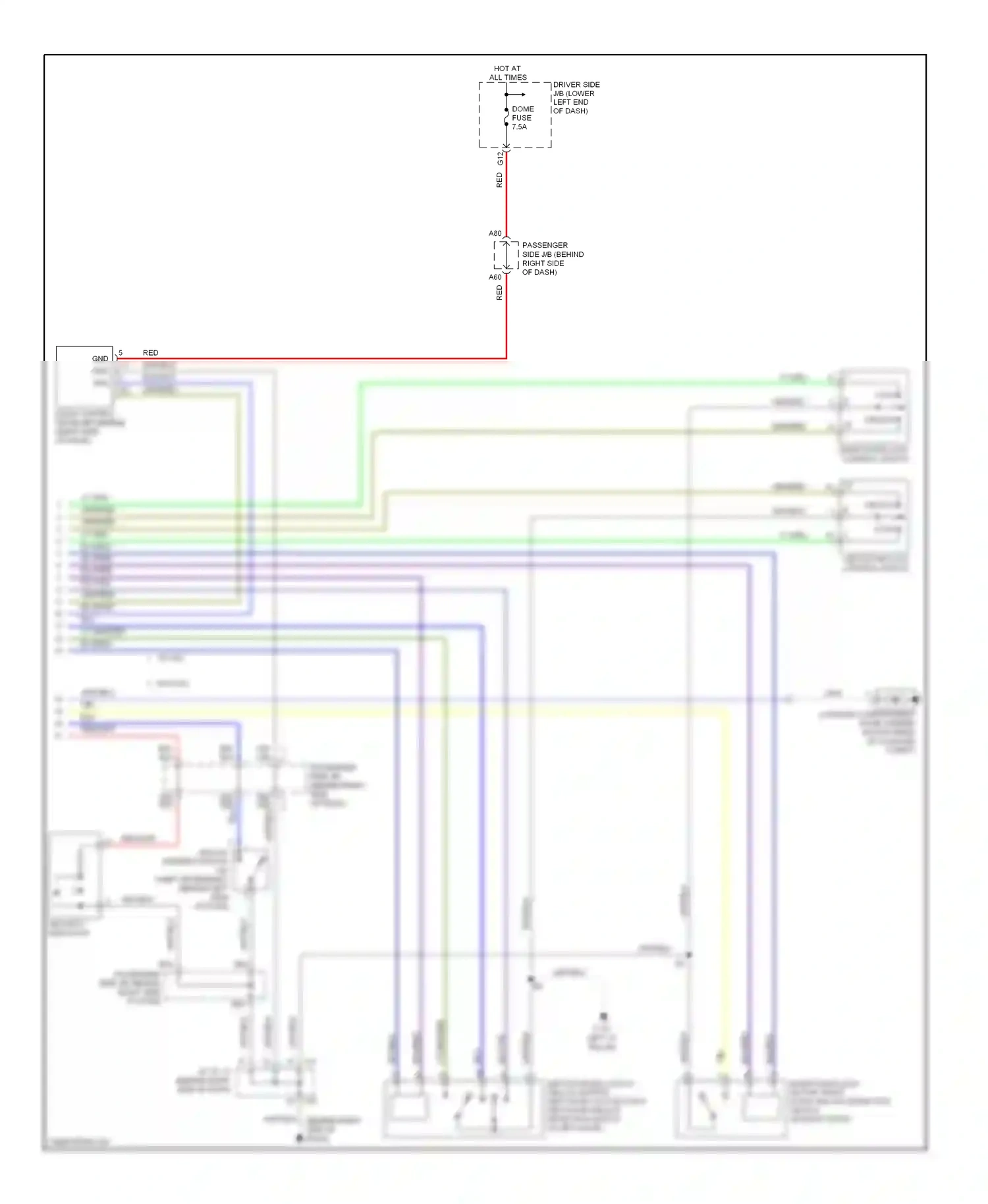 Wiring diagram security indicator for Toyota Camry XV30 (2001-2006) (1 of 5)