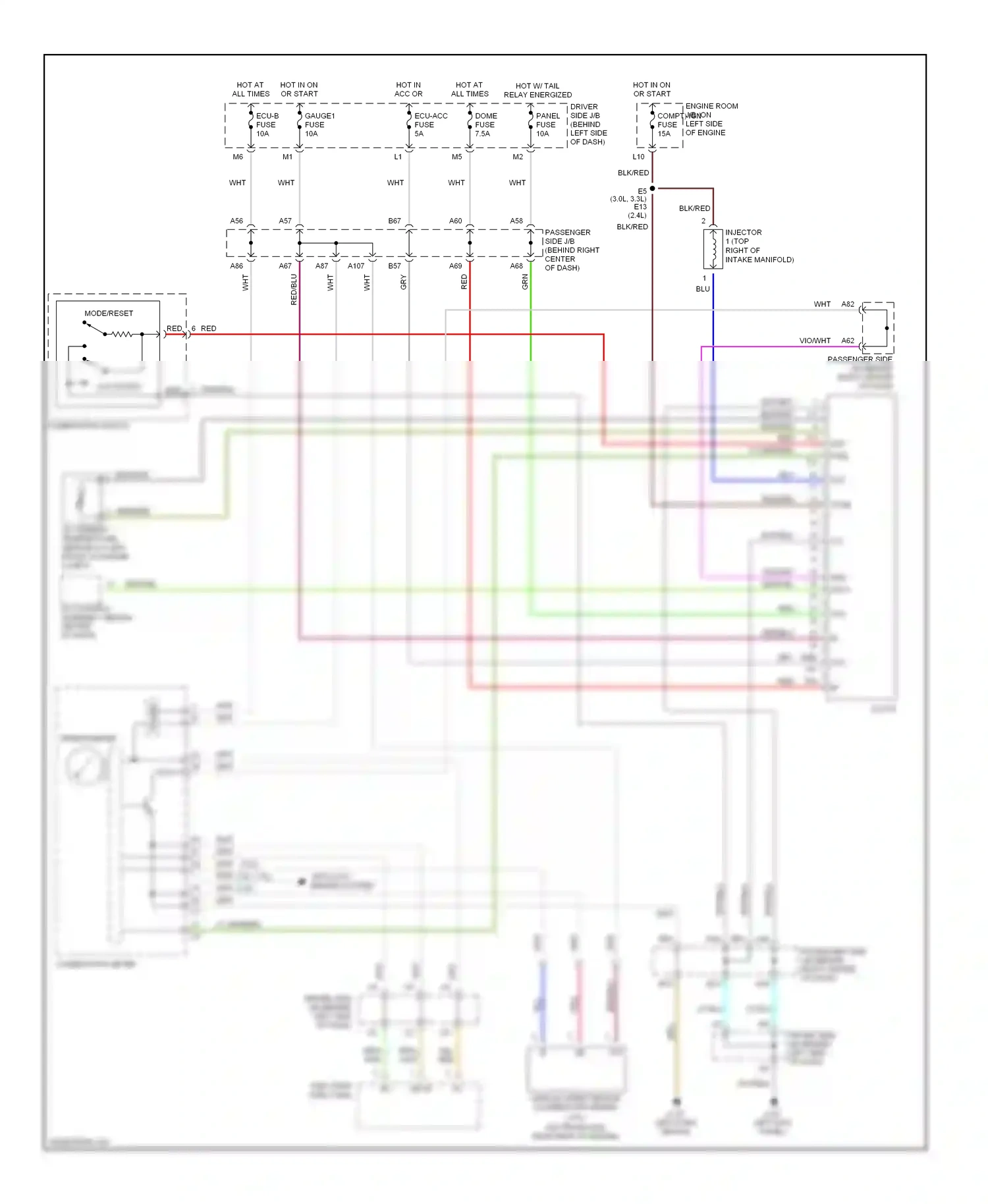 Wiring diagram spd data for Toyota Camry XV30 (2001-2006) (1 of 1)
