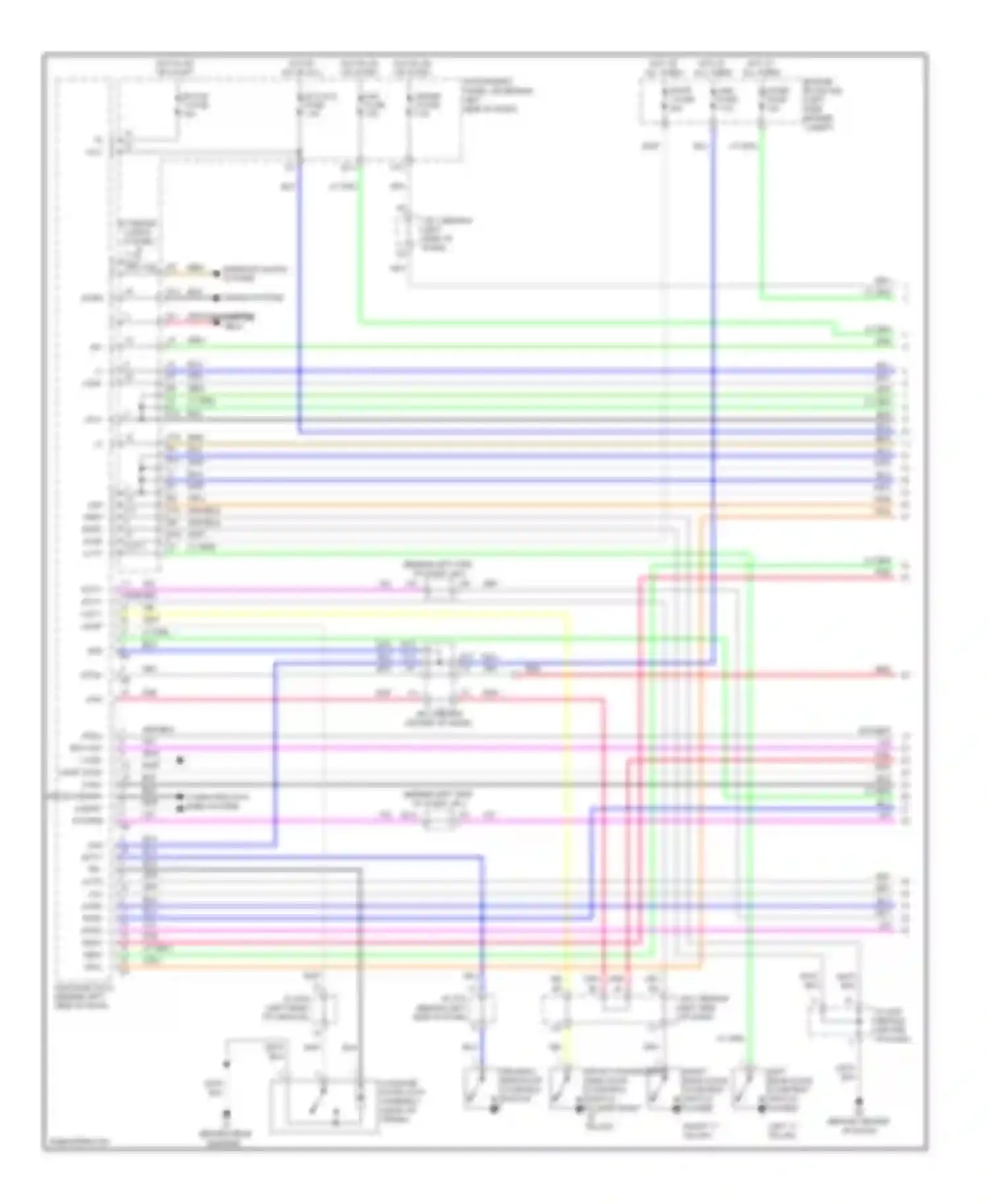 Camry Toyota XV40 facelift (2009-2011): Forced entry circuit, hybrid (1 of 4)