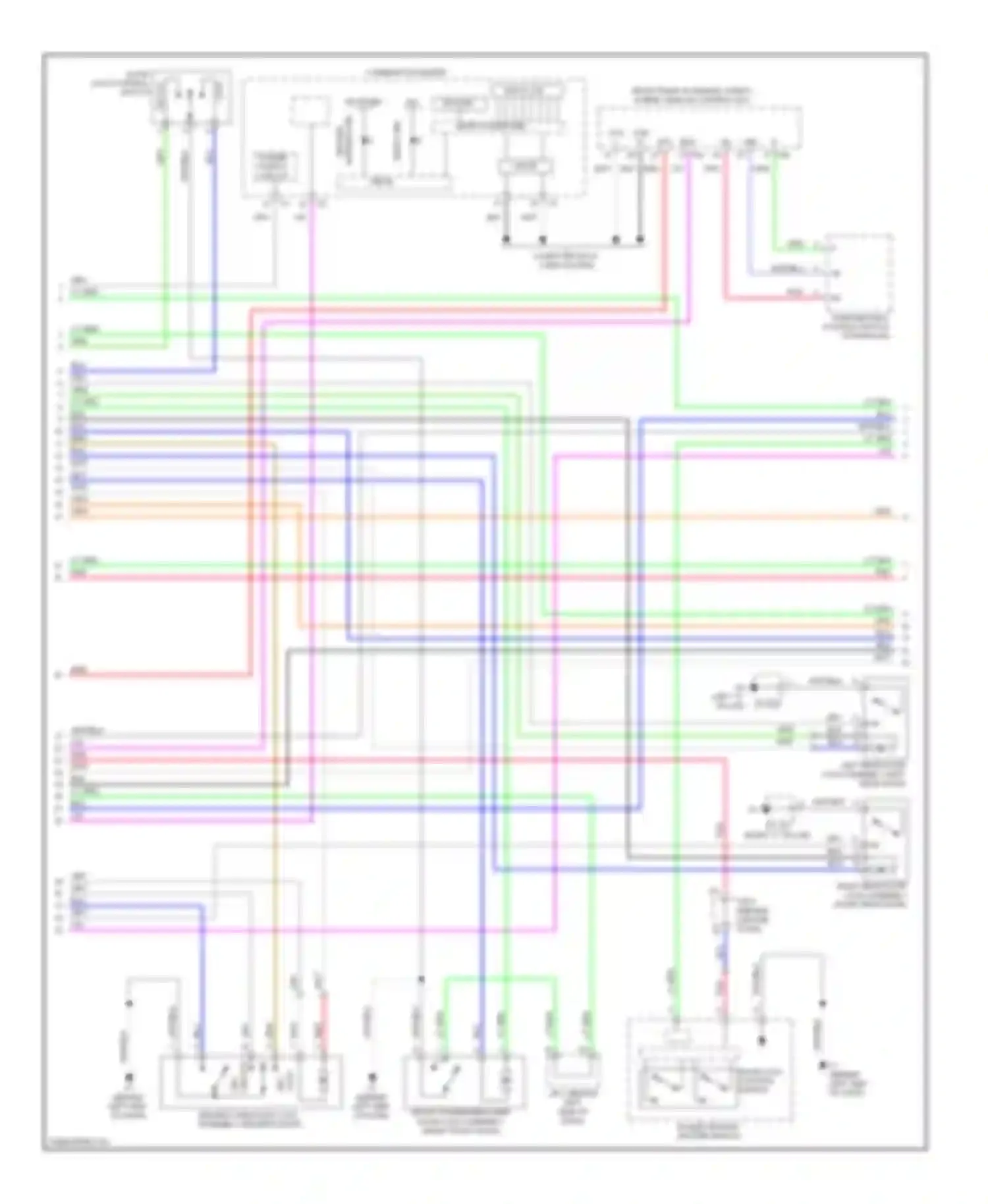 Camry Toyota XV40 facelift (2009-2011): Forced entry circuit, hybrid (2 of 4)